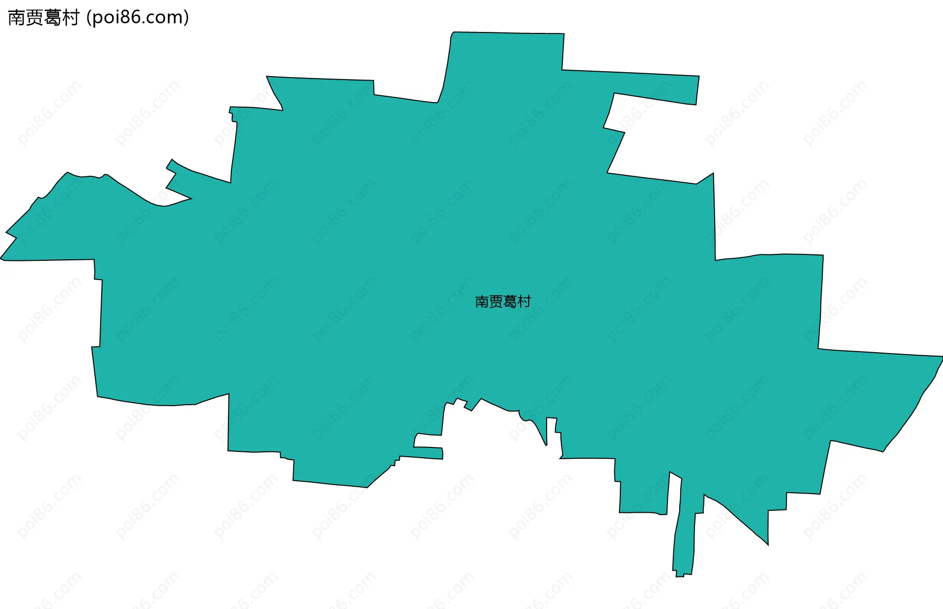 南贾葛村边界地图