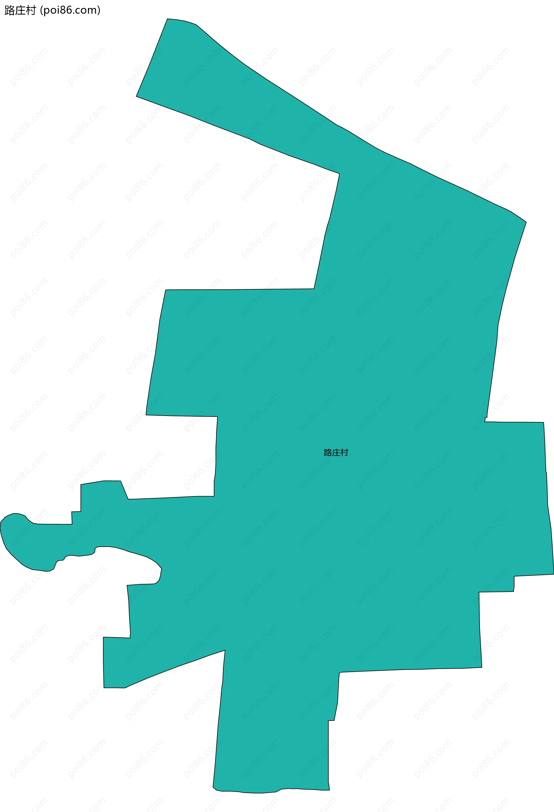 路庄村边界地图