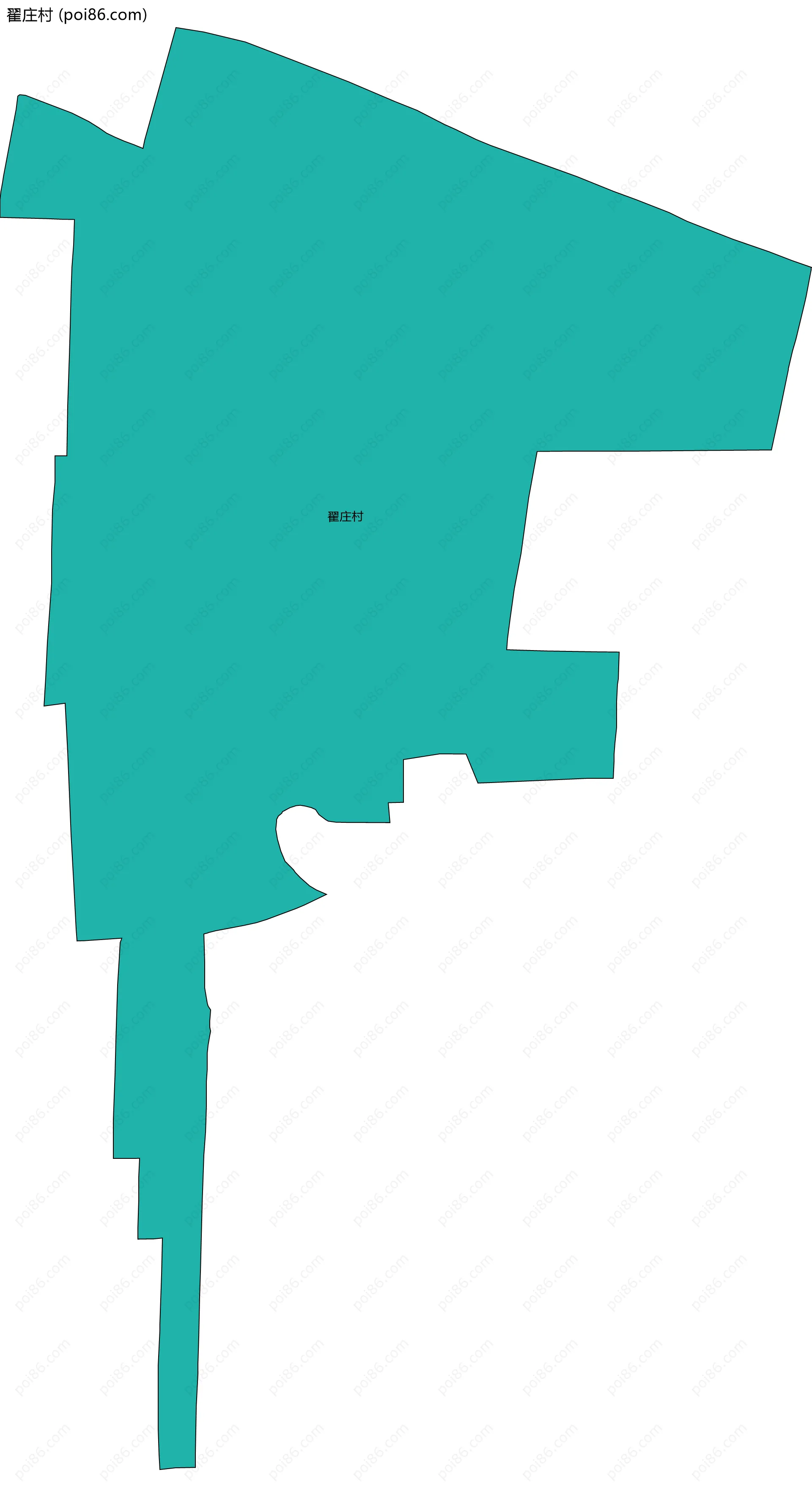 翟庄村边界地图