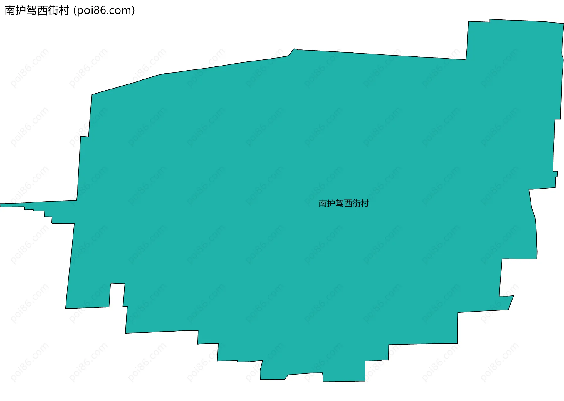 南护驾西街村边界地图