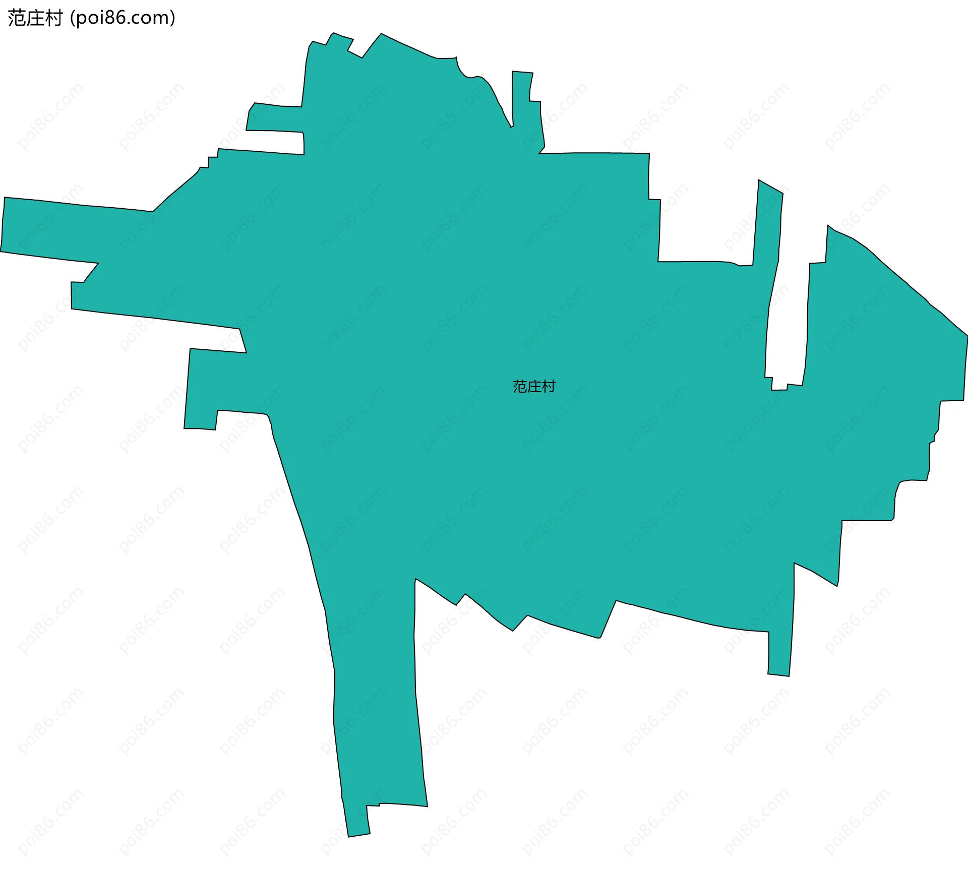 范庄村边界地图