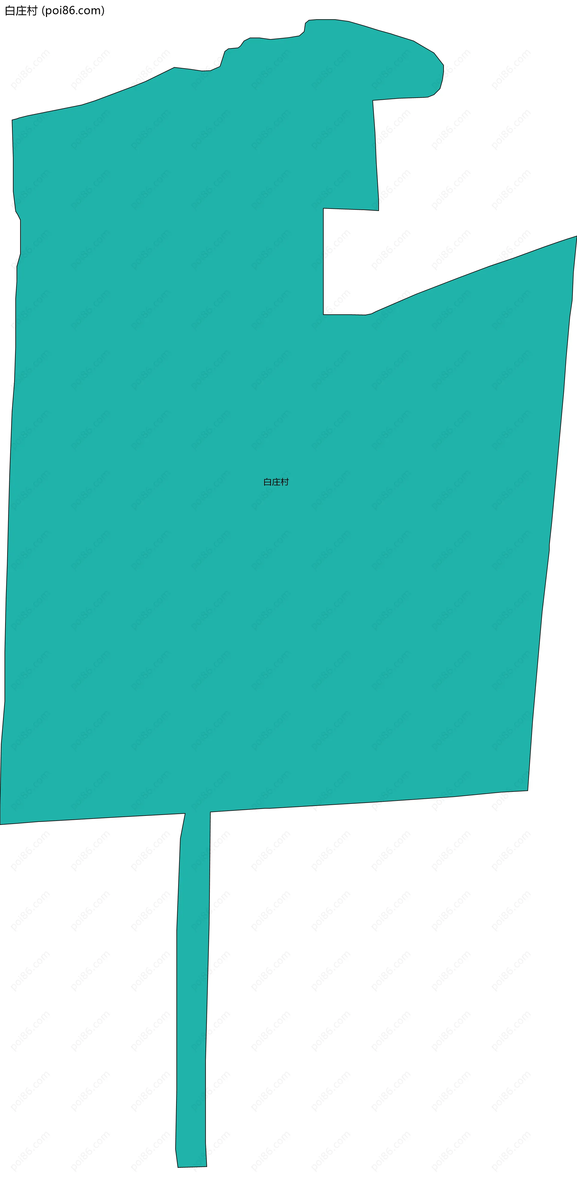 白庄村边界地图