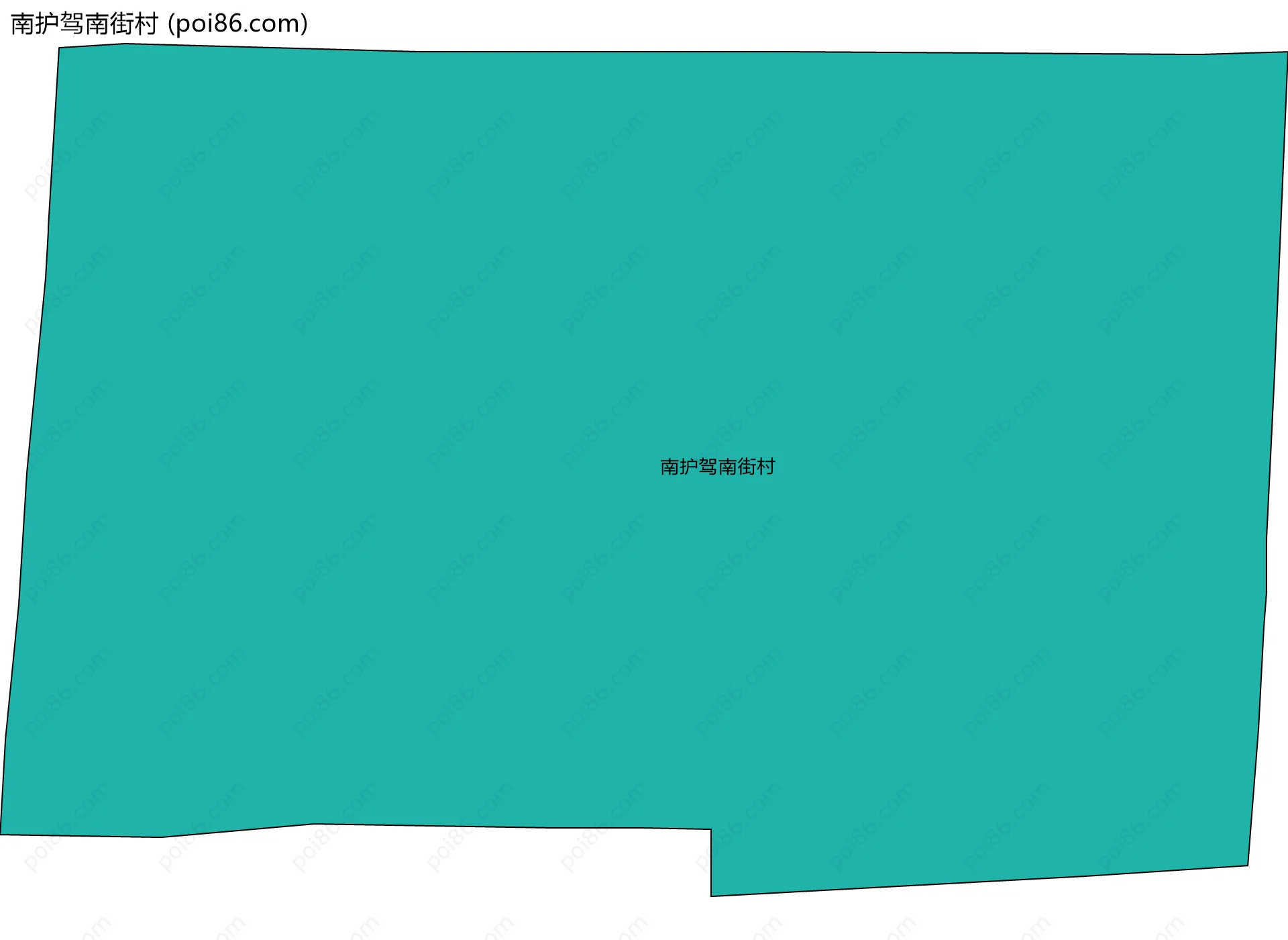 南护驾南街村边界地图
