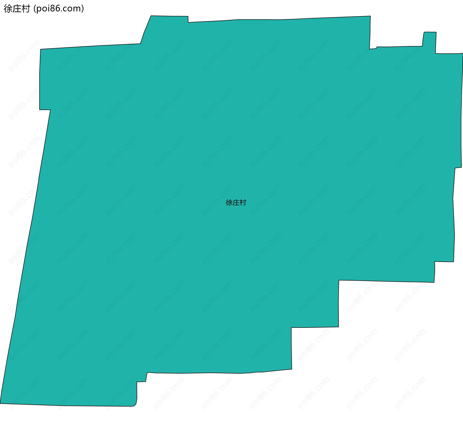 徐庄村边界地图