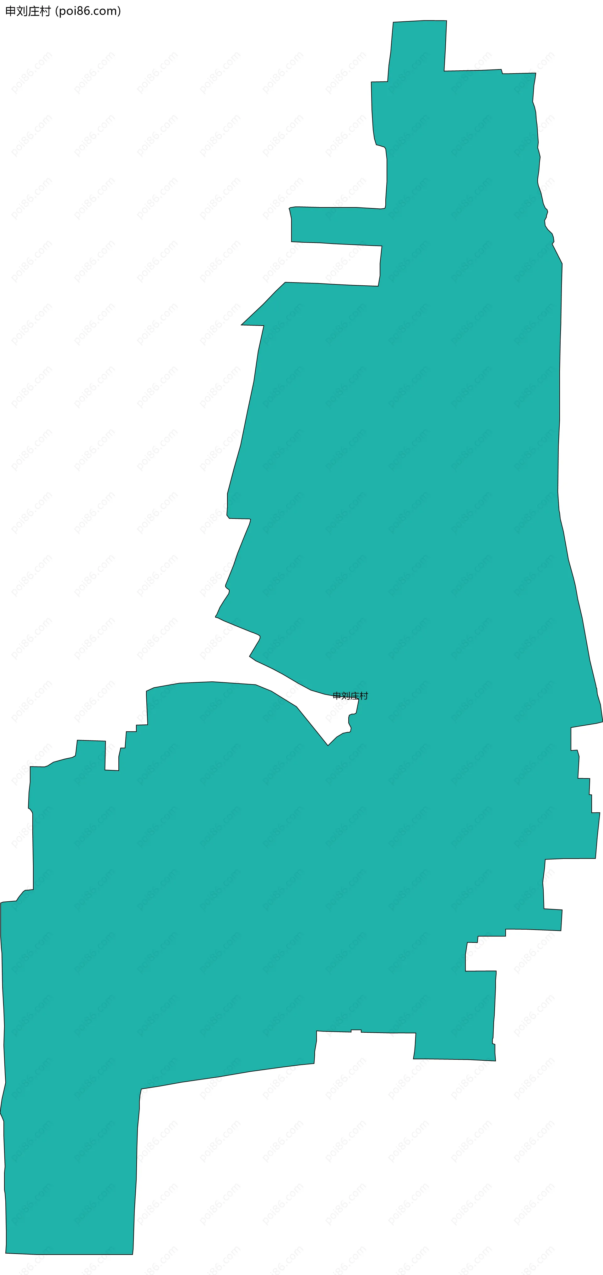 申刘庄村边界地图