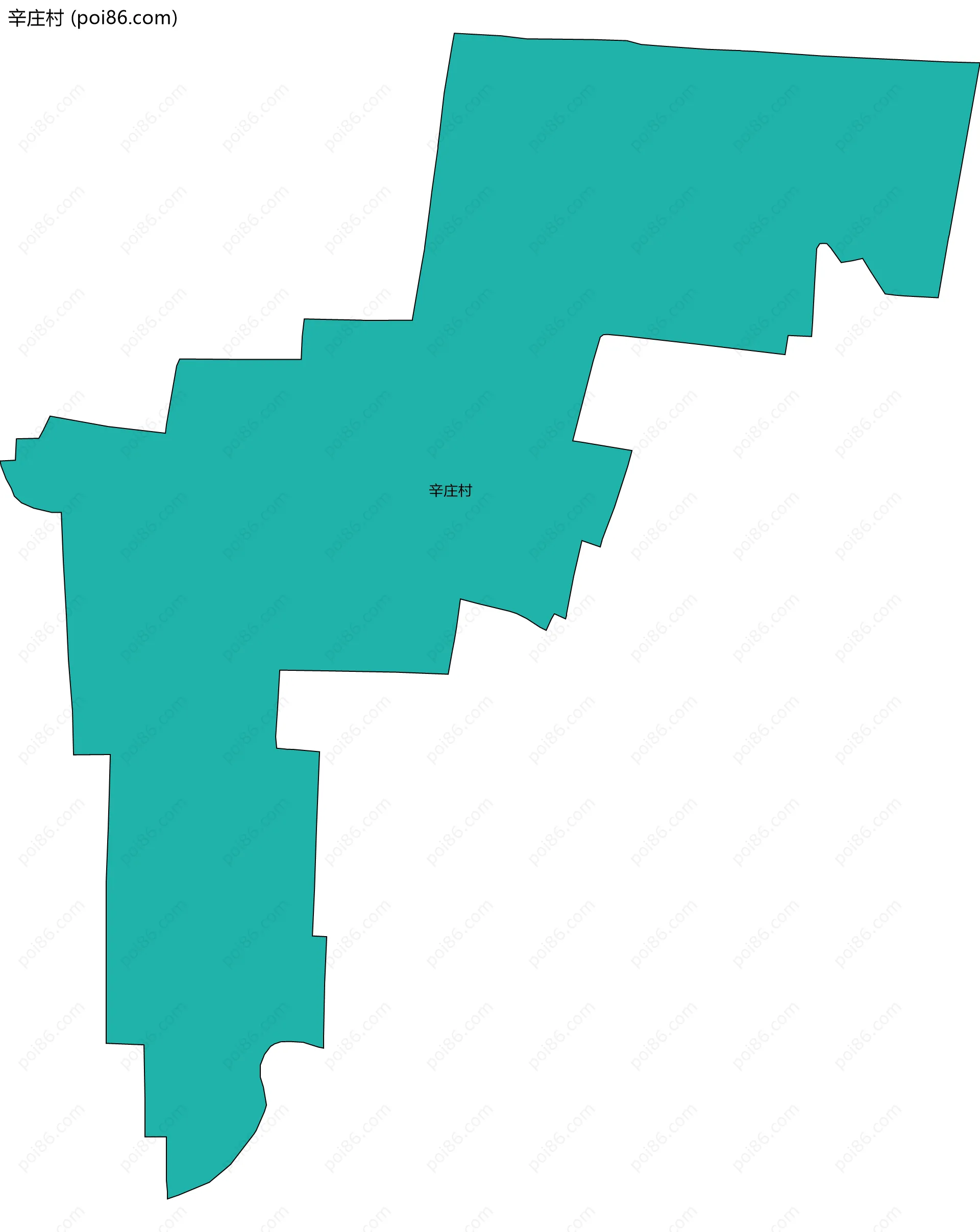 辛庄村边界地图