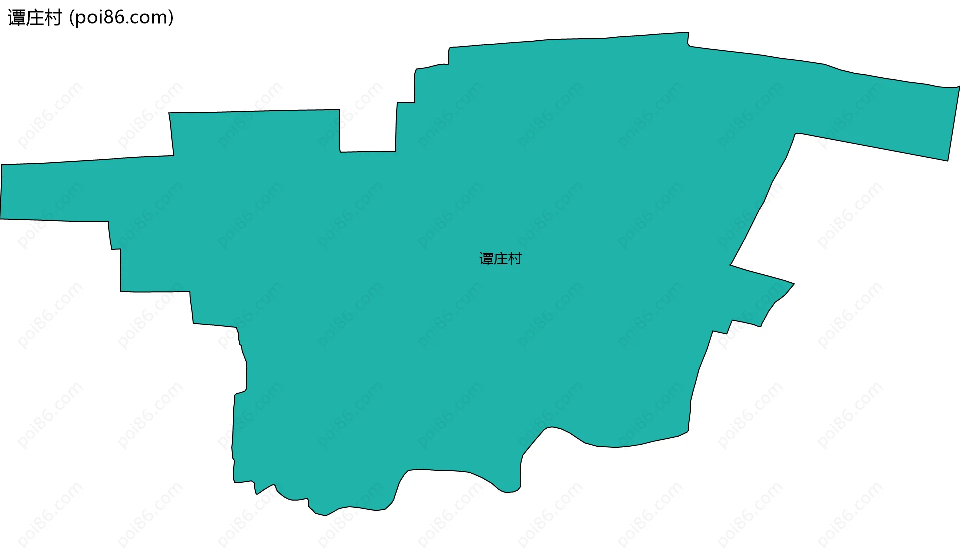 谭庄村边界地图