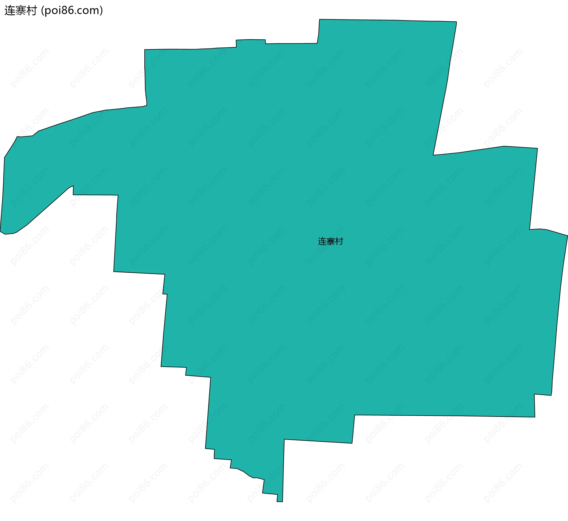连寨村边界地图