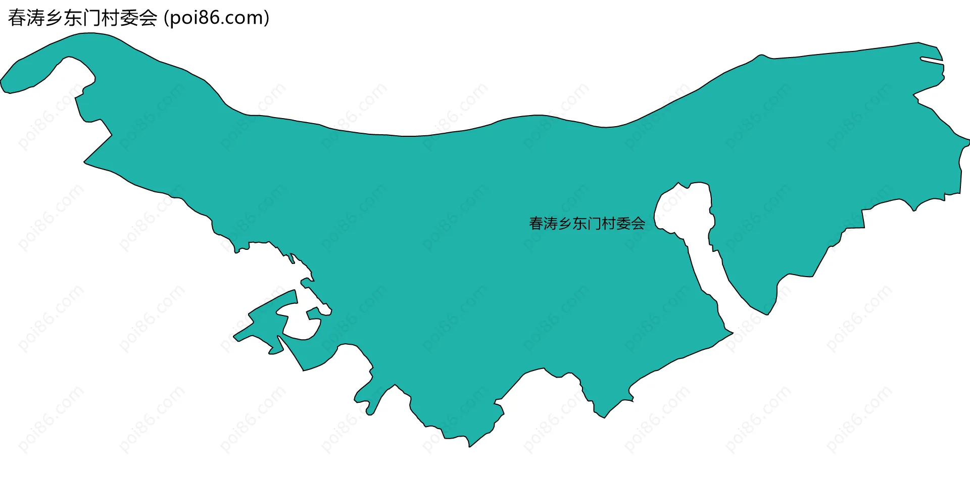 春涛乡东门村委会边界地图