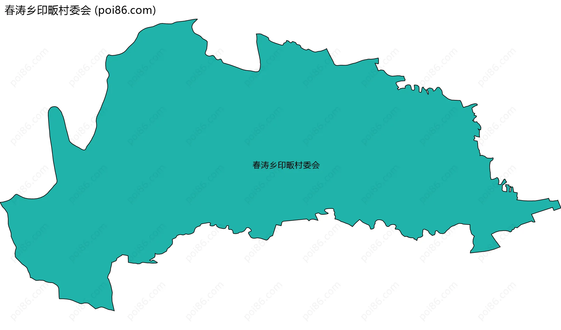 春涛乡印畈村委会边界地图