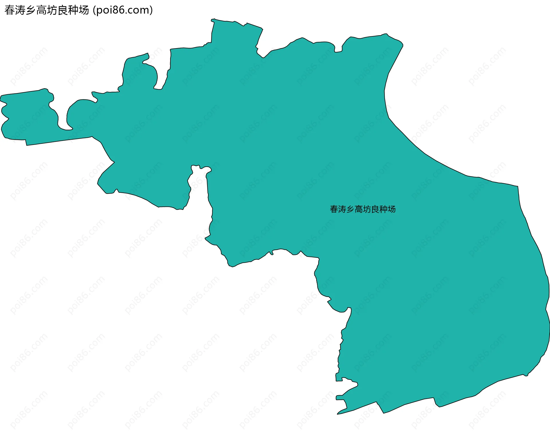 春涛乡高坊良种场边界地图