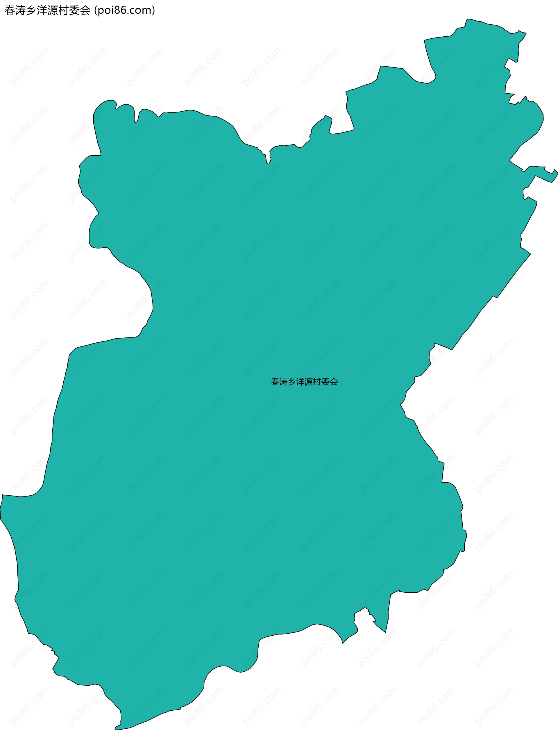 春涛乡洋源村委会边界地图
