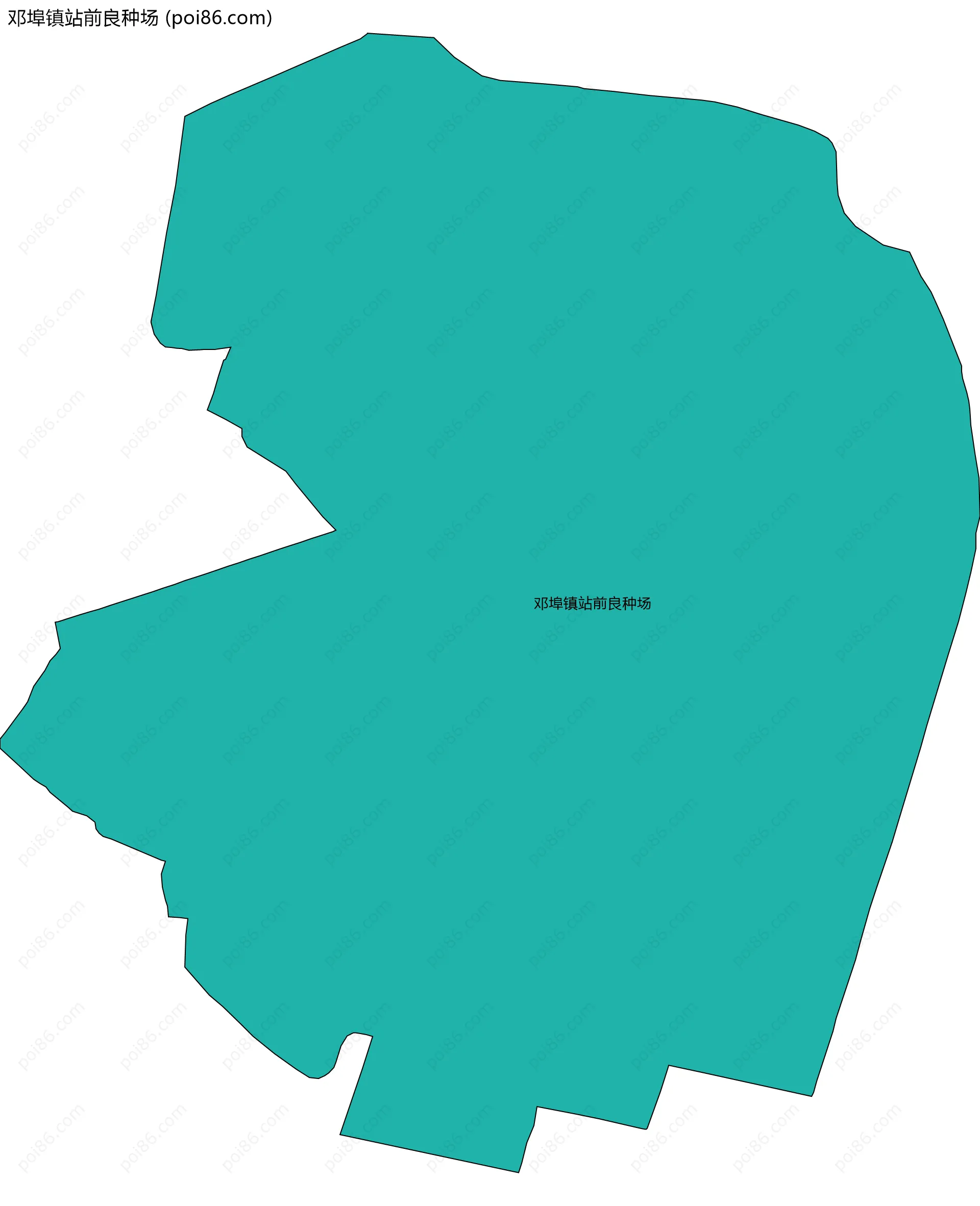 邓埠镇站前良种场边界地图