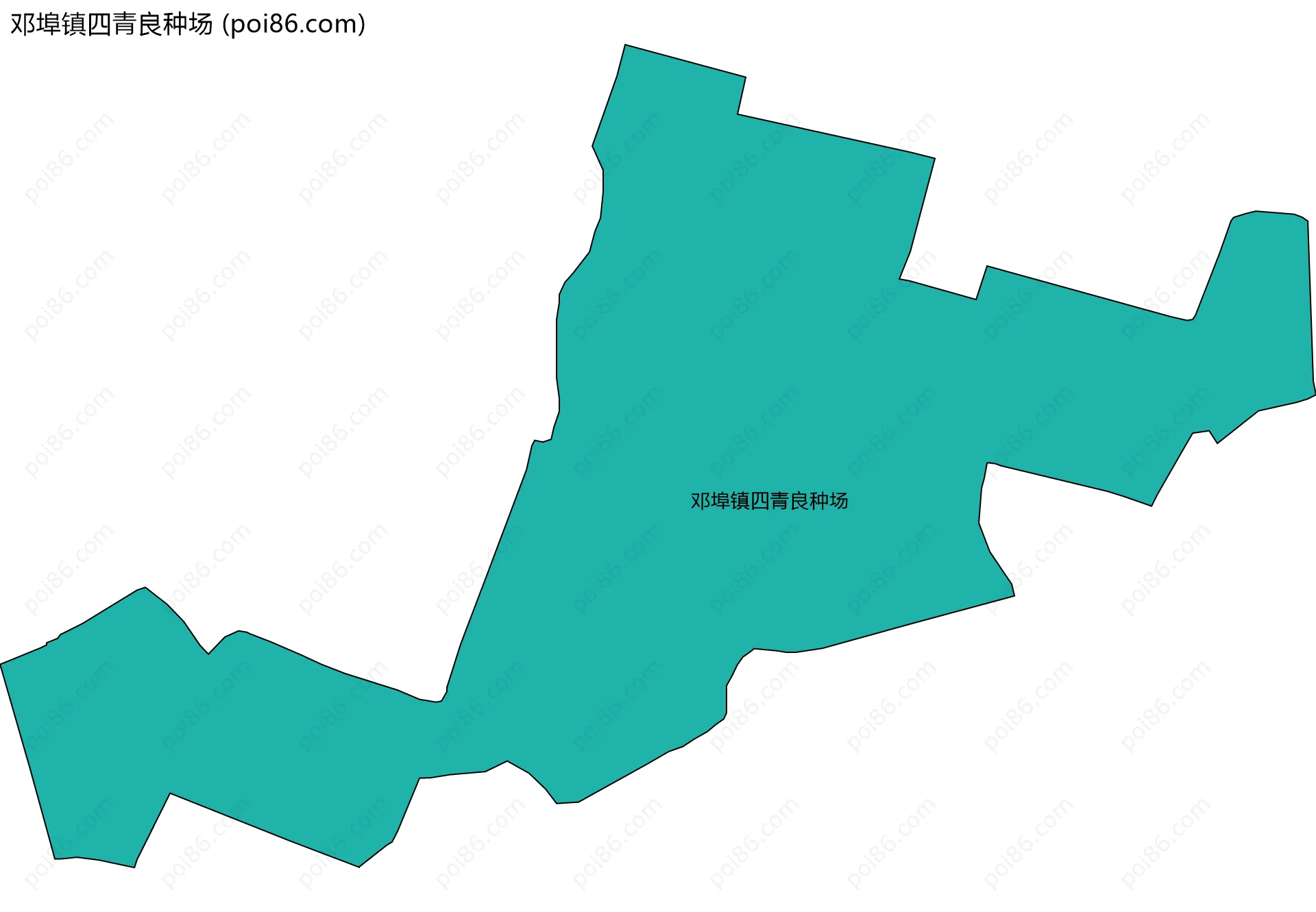 邓埠镇四青良种场边界地图
