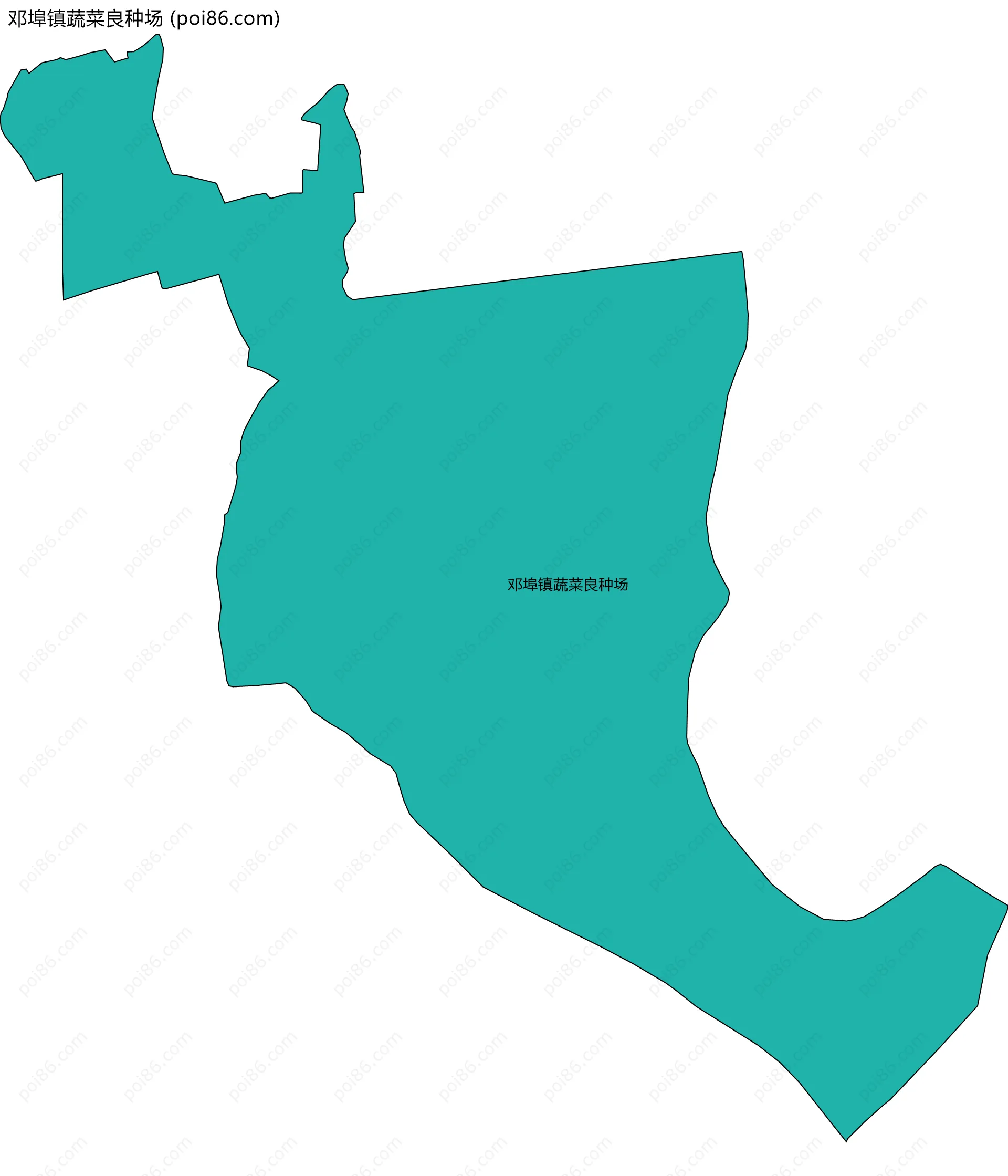 邓埠镇蔬菜良种场边界地图