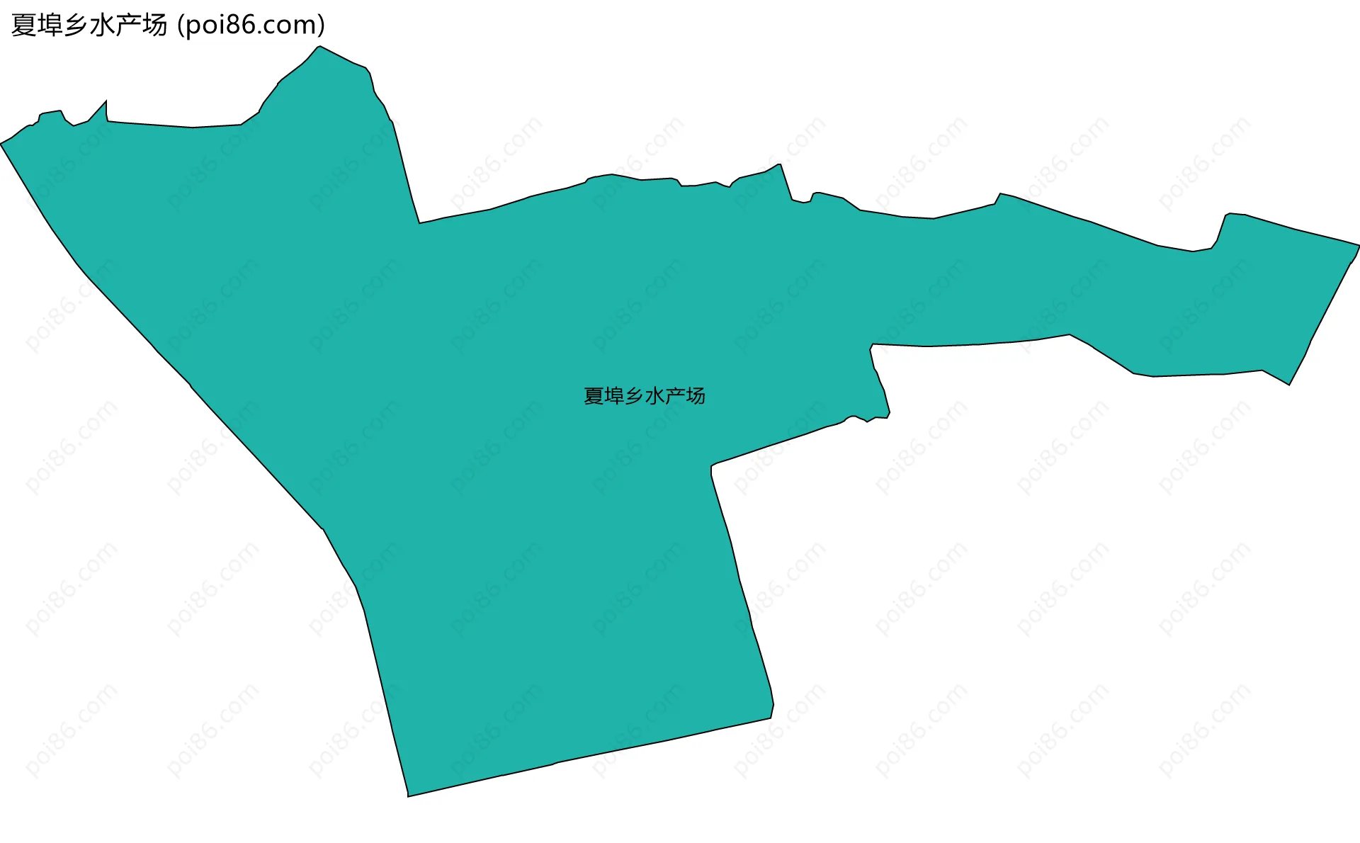 夏埠乡水产场边界地图