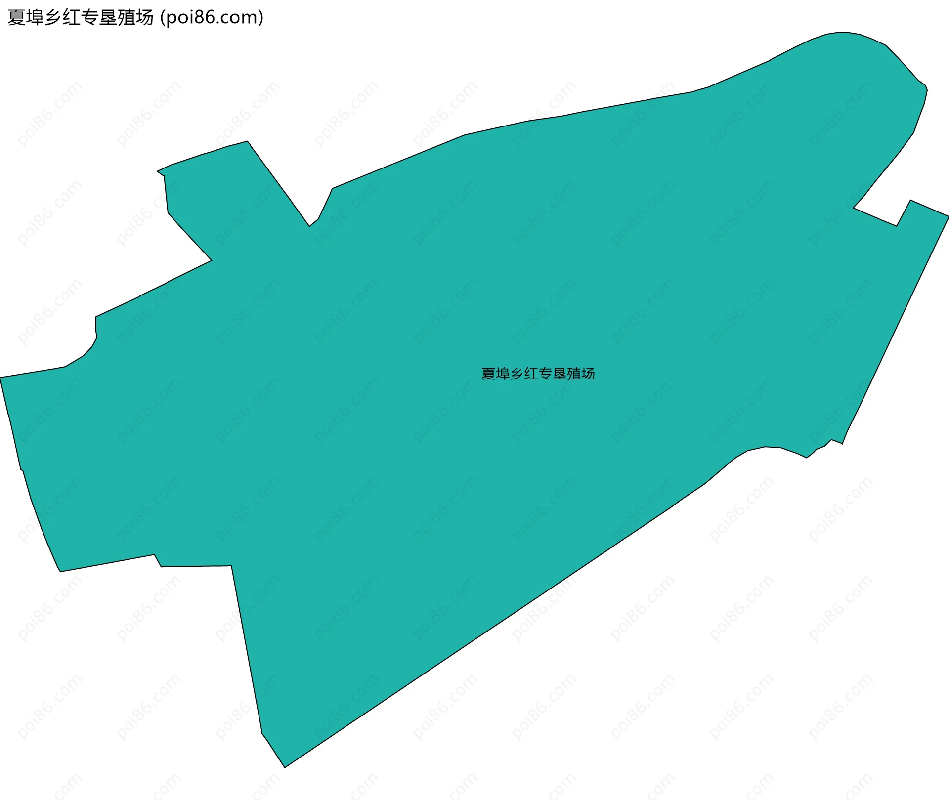 夏埠乡红专垦殖场边界地图