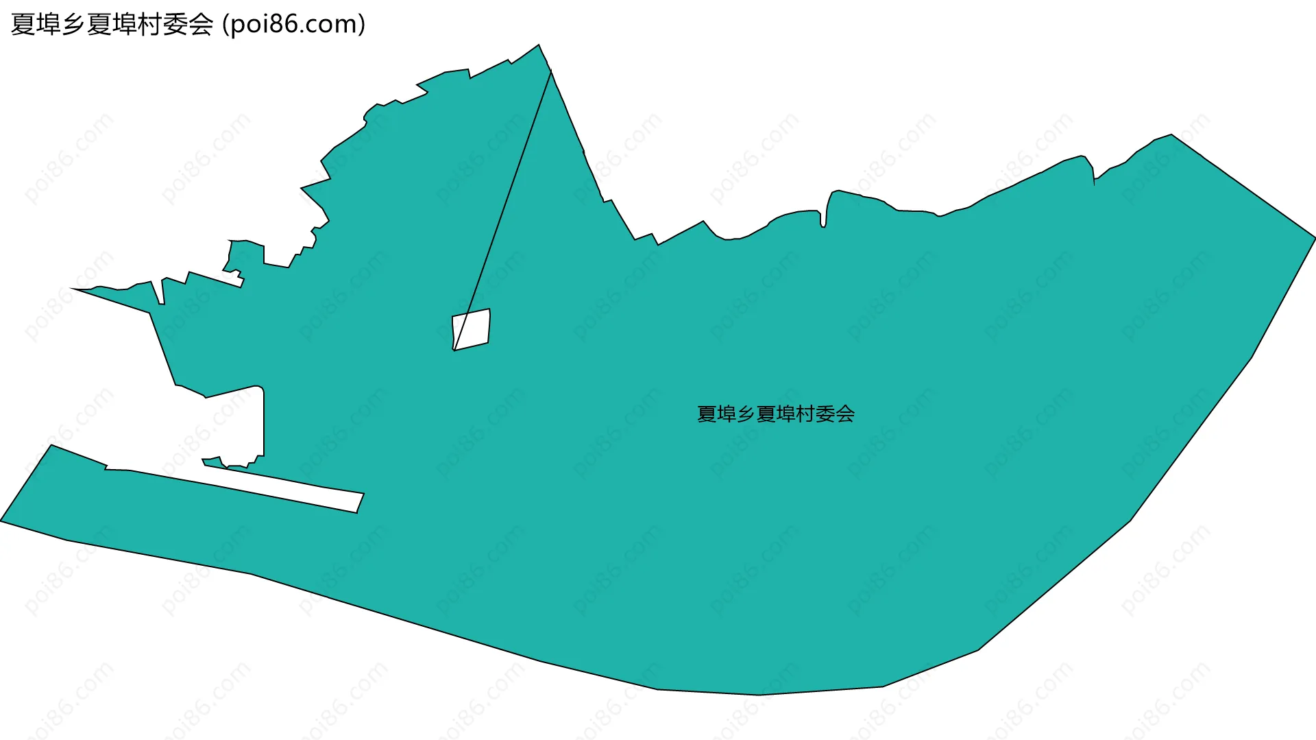 夏埠乡夏埠村委会边界地图