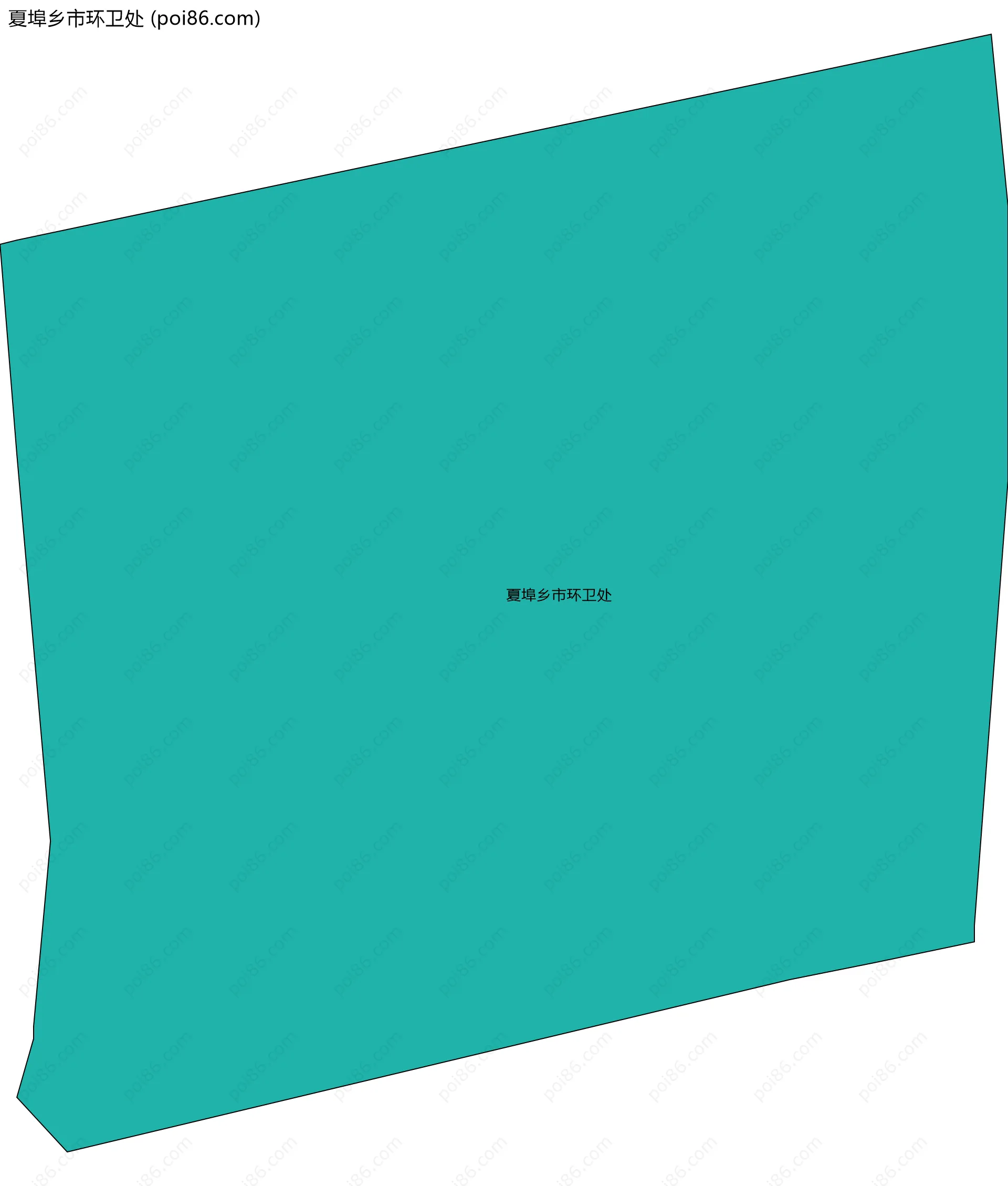 夏埠乡市环卫处边界地图