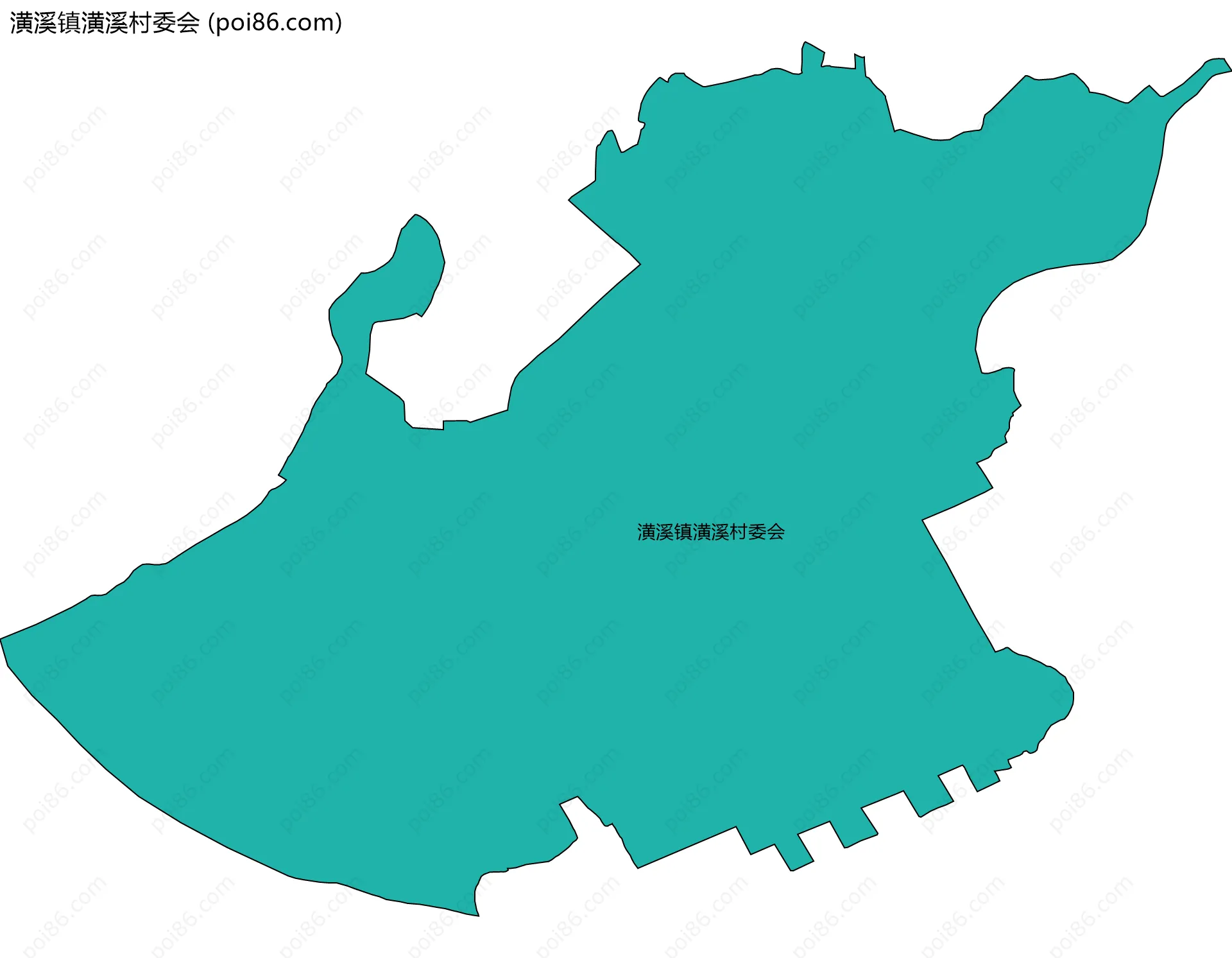 潢溪镇潢溪村委会边界地图