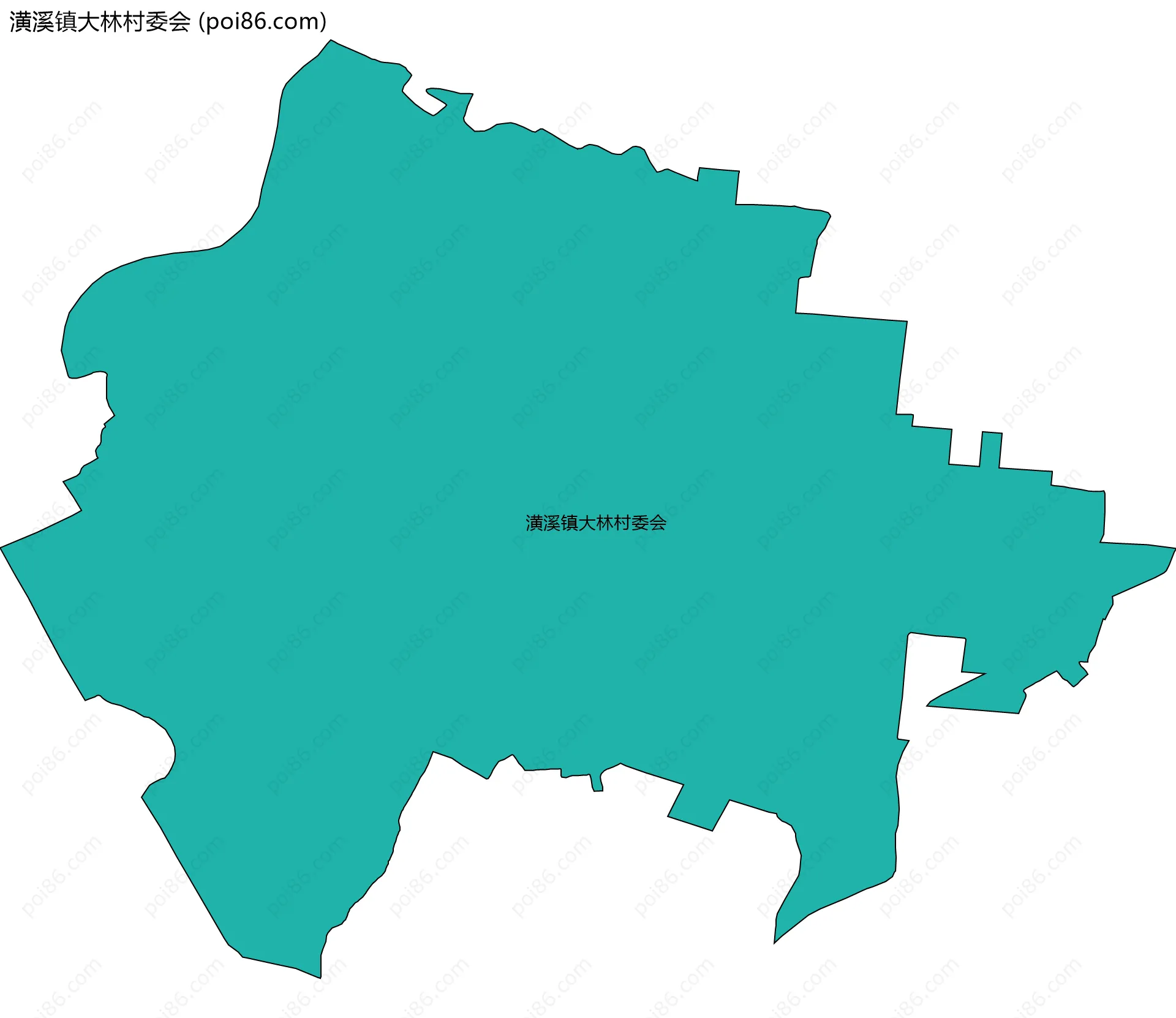 潢溪镇大林村委会边界地图