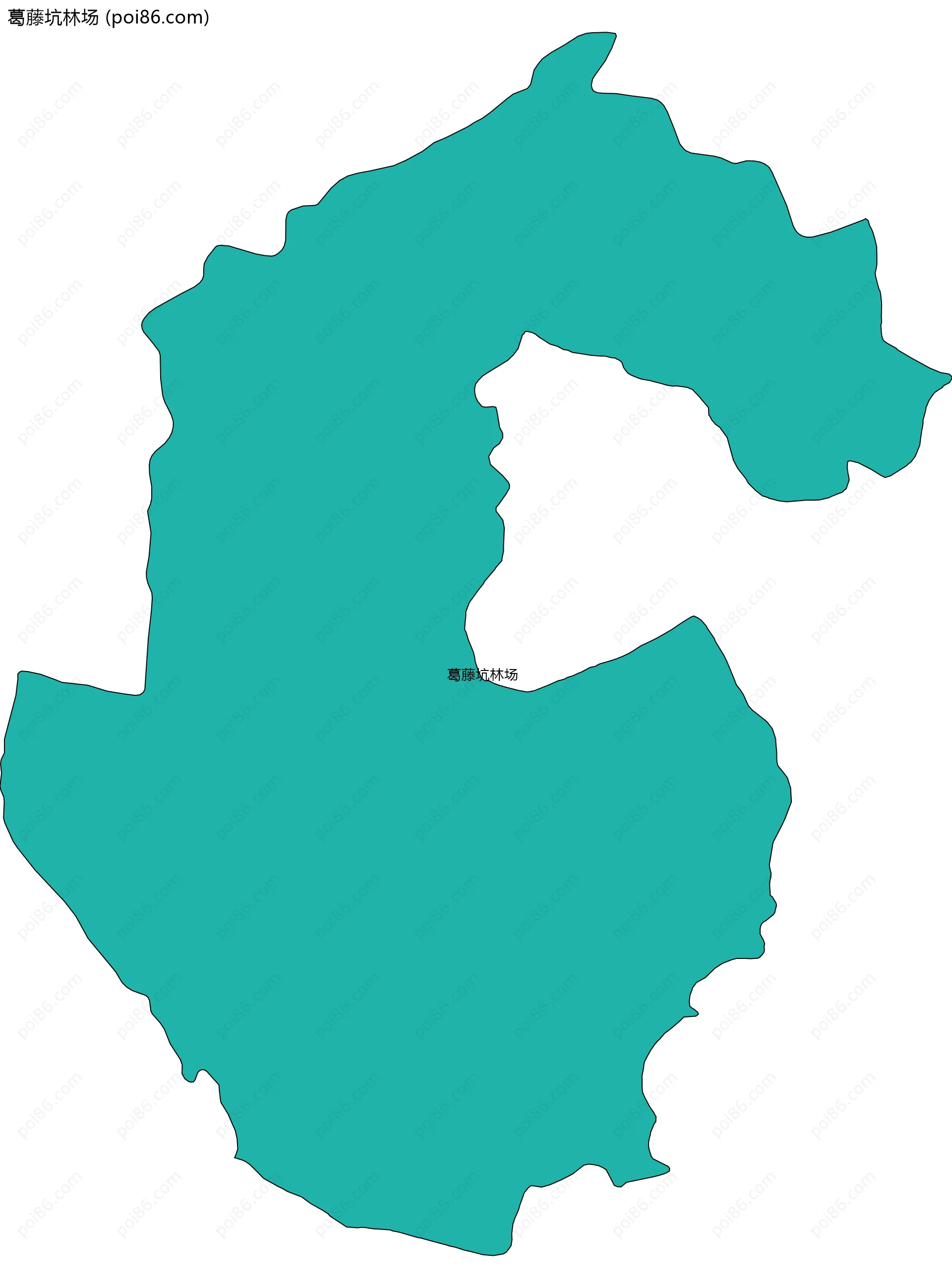 葛藤坑林场边界地图