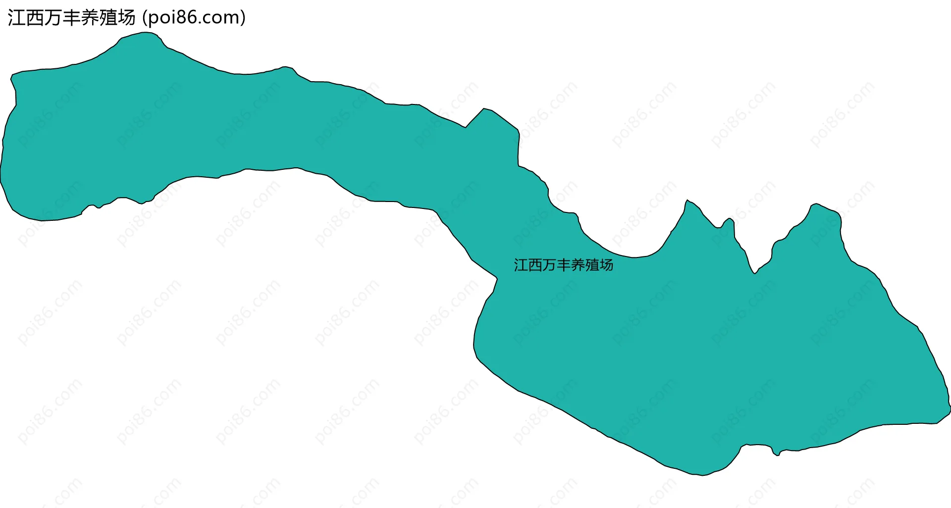 江西万丰养殖场边界地图