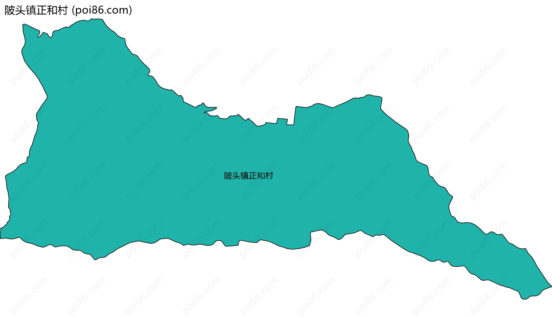 陂头镇正和村边界地图