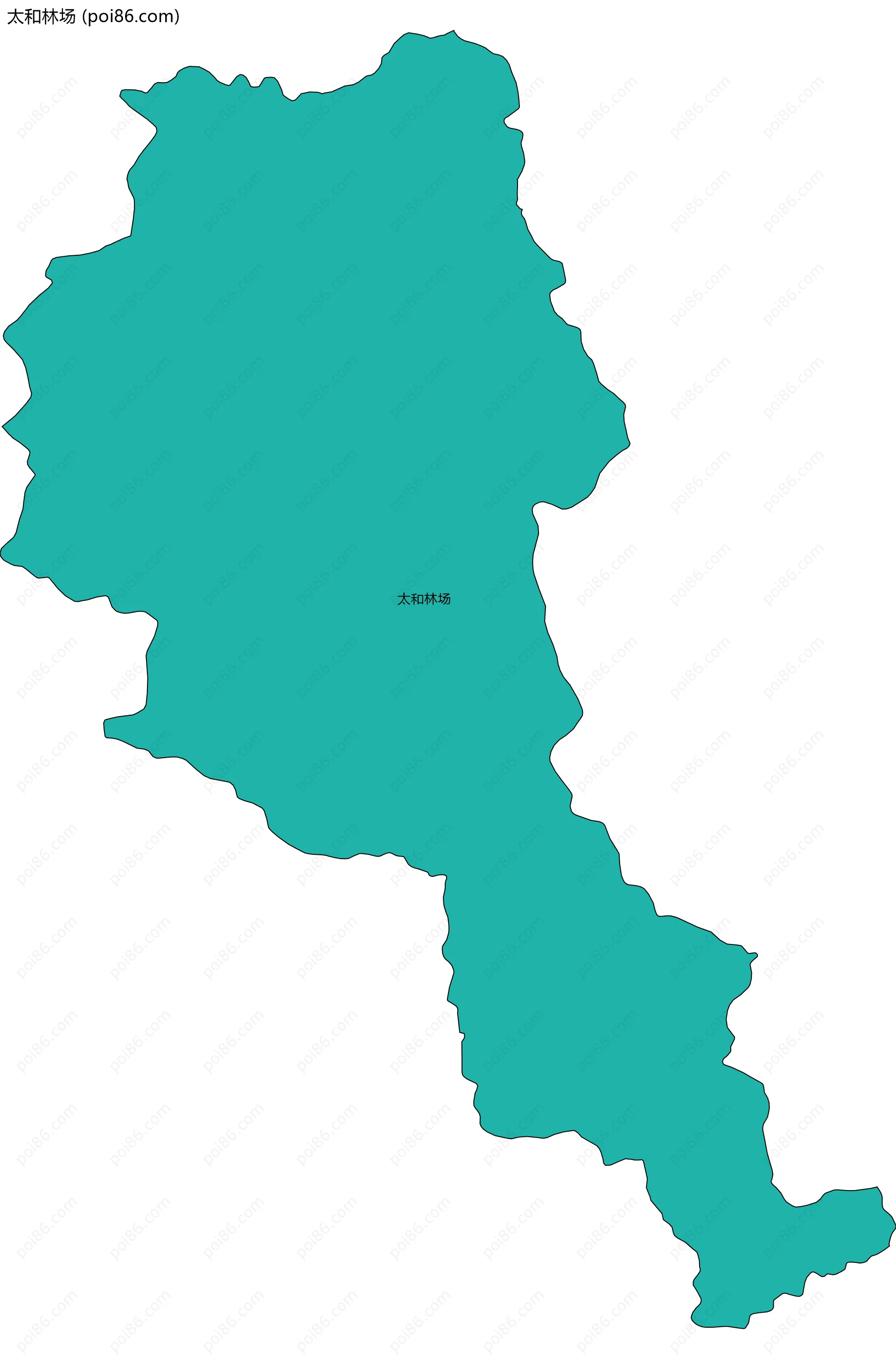 太和林场边界地图