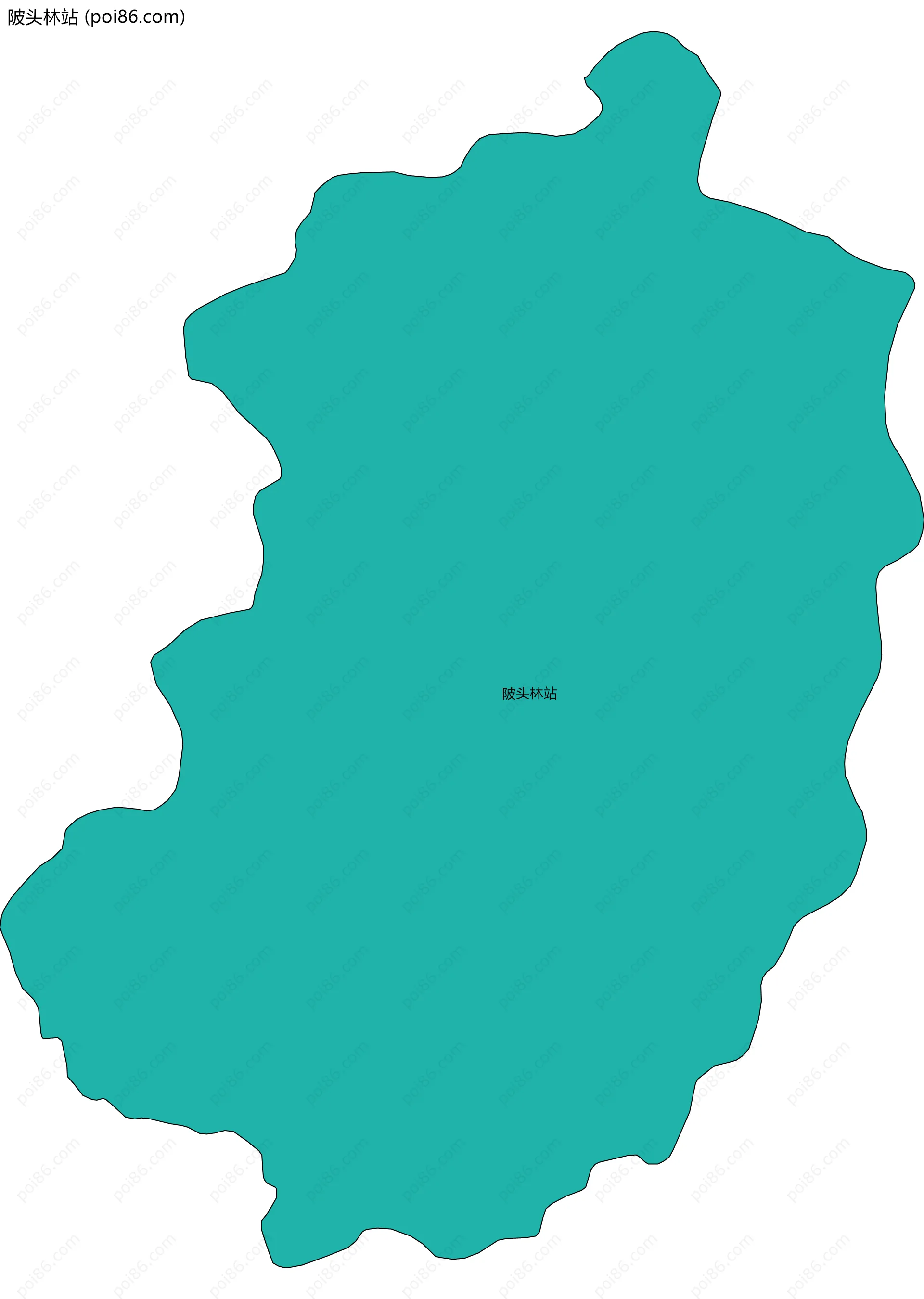 陂头林站边界地图