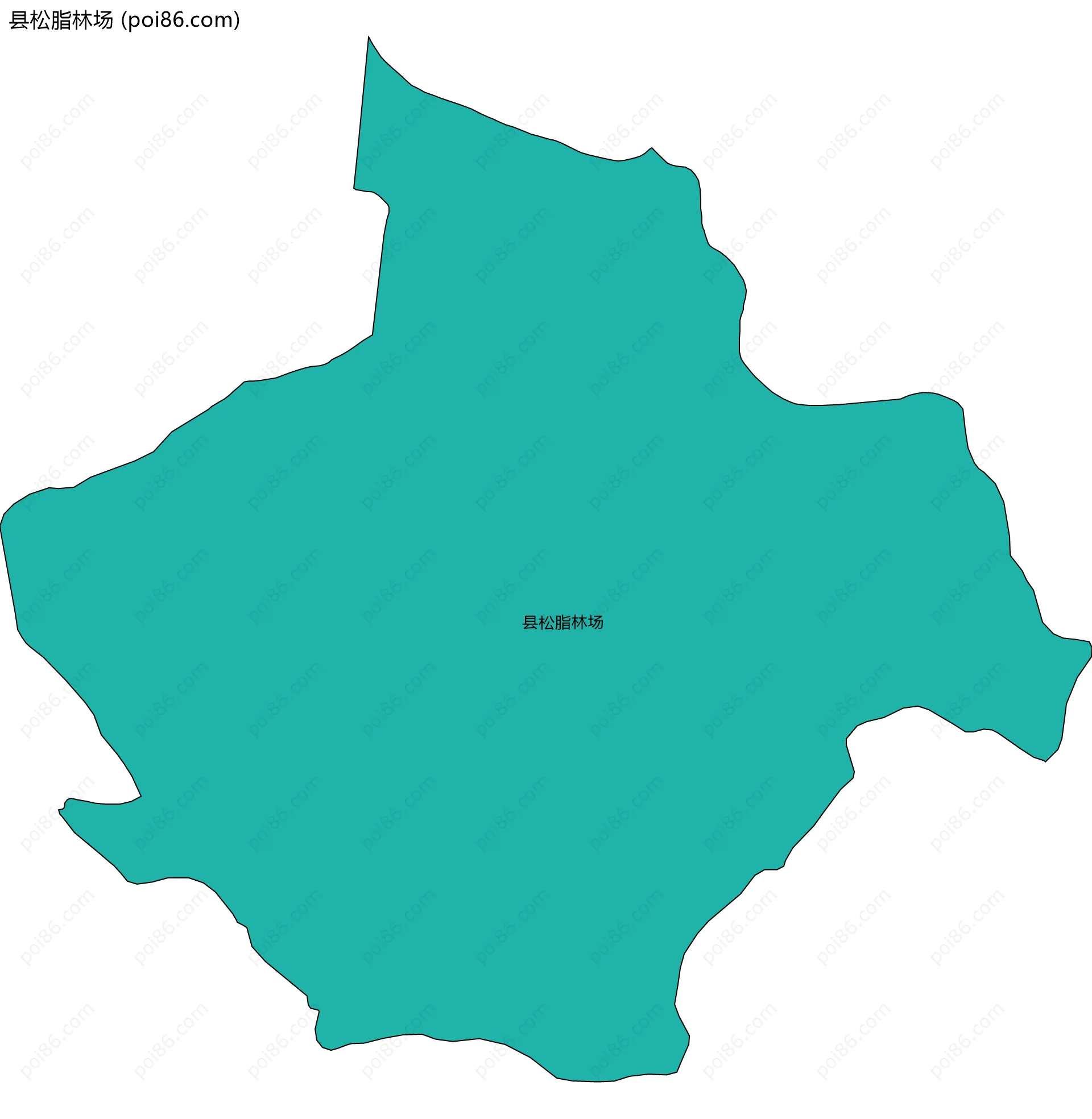 县松脂林场边界地图