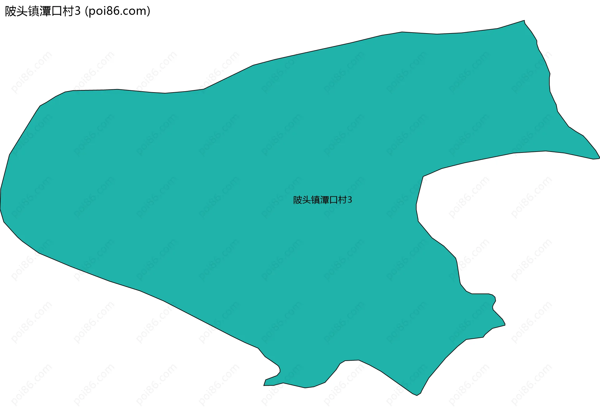 陂头镇潭口村3边界地图