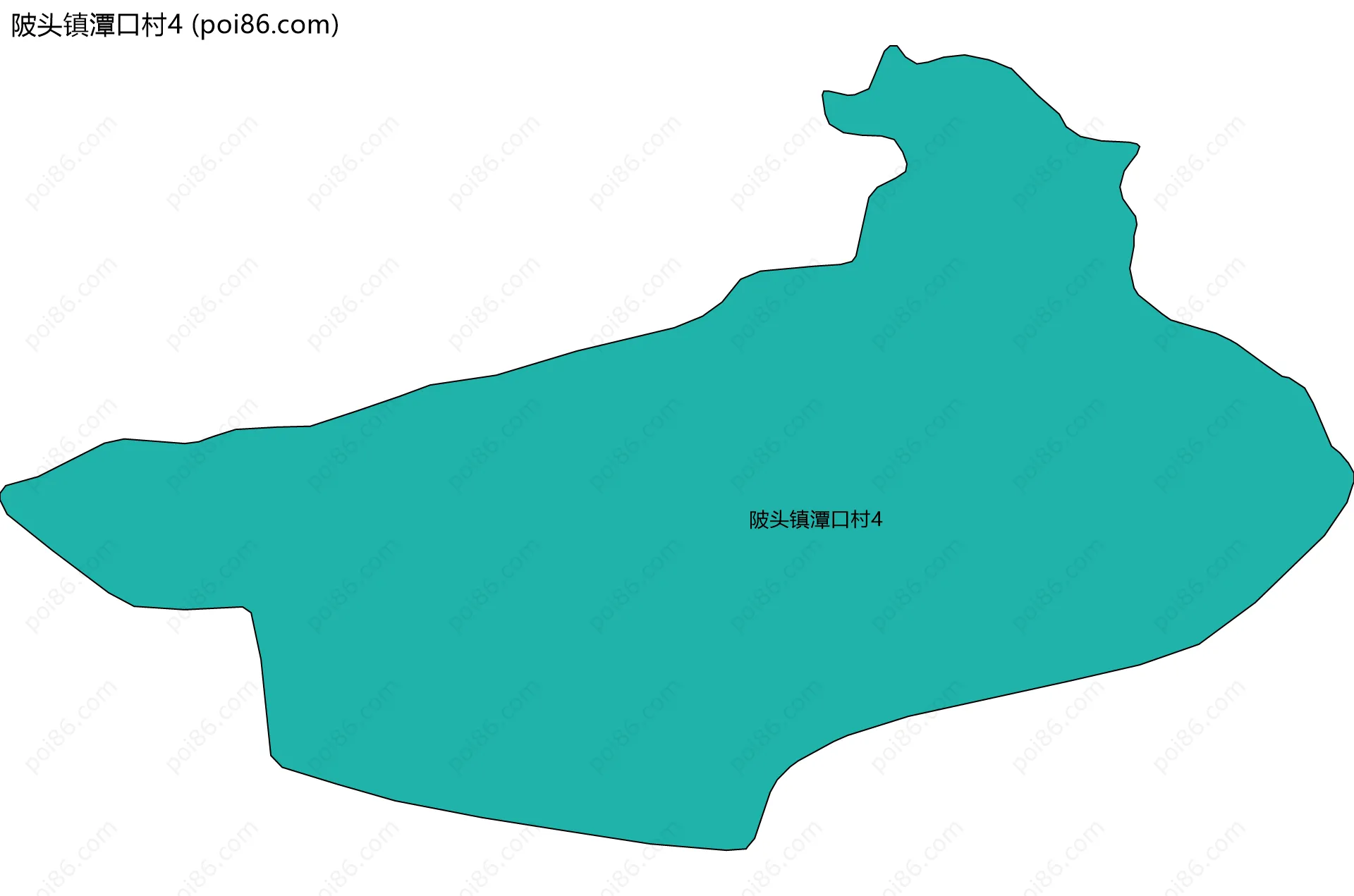 陂头镇潭口村4边界地图