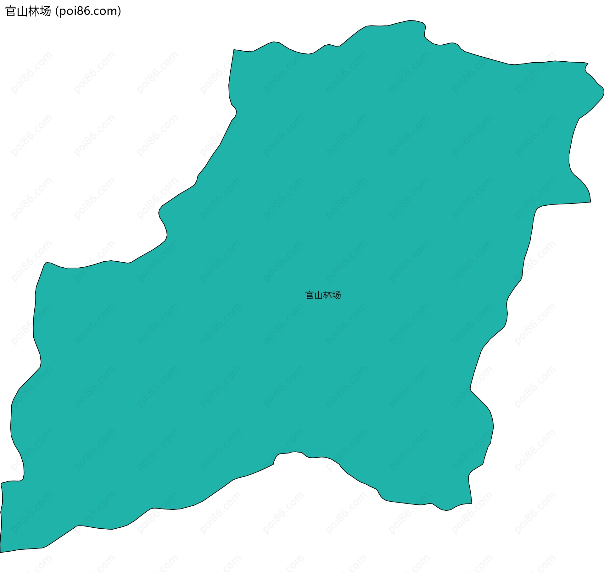 官山林场边界地图