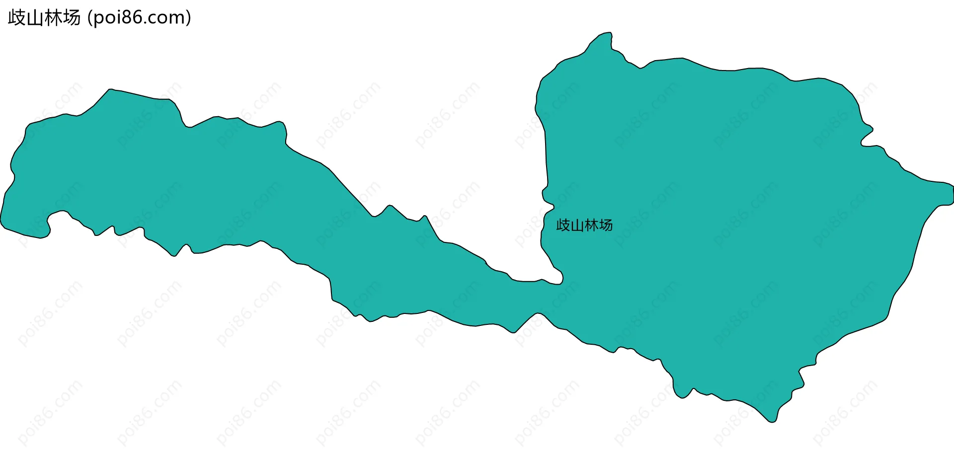 歧山林场边界地图