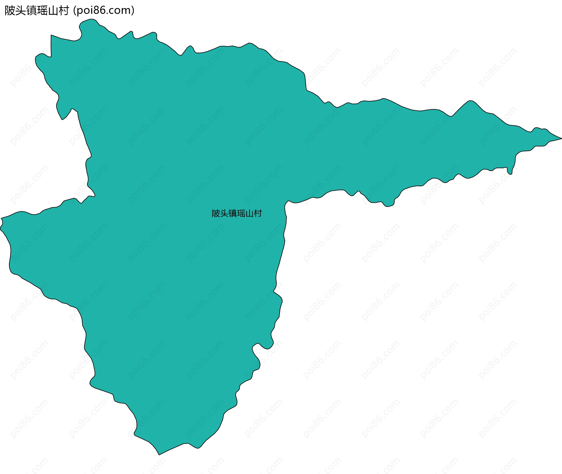 陂头镇瑶山村边界地图