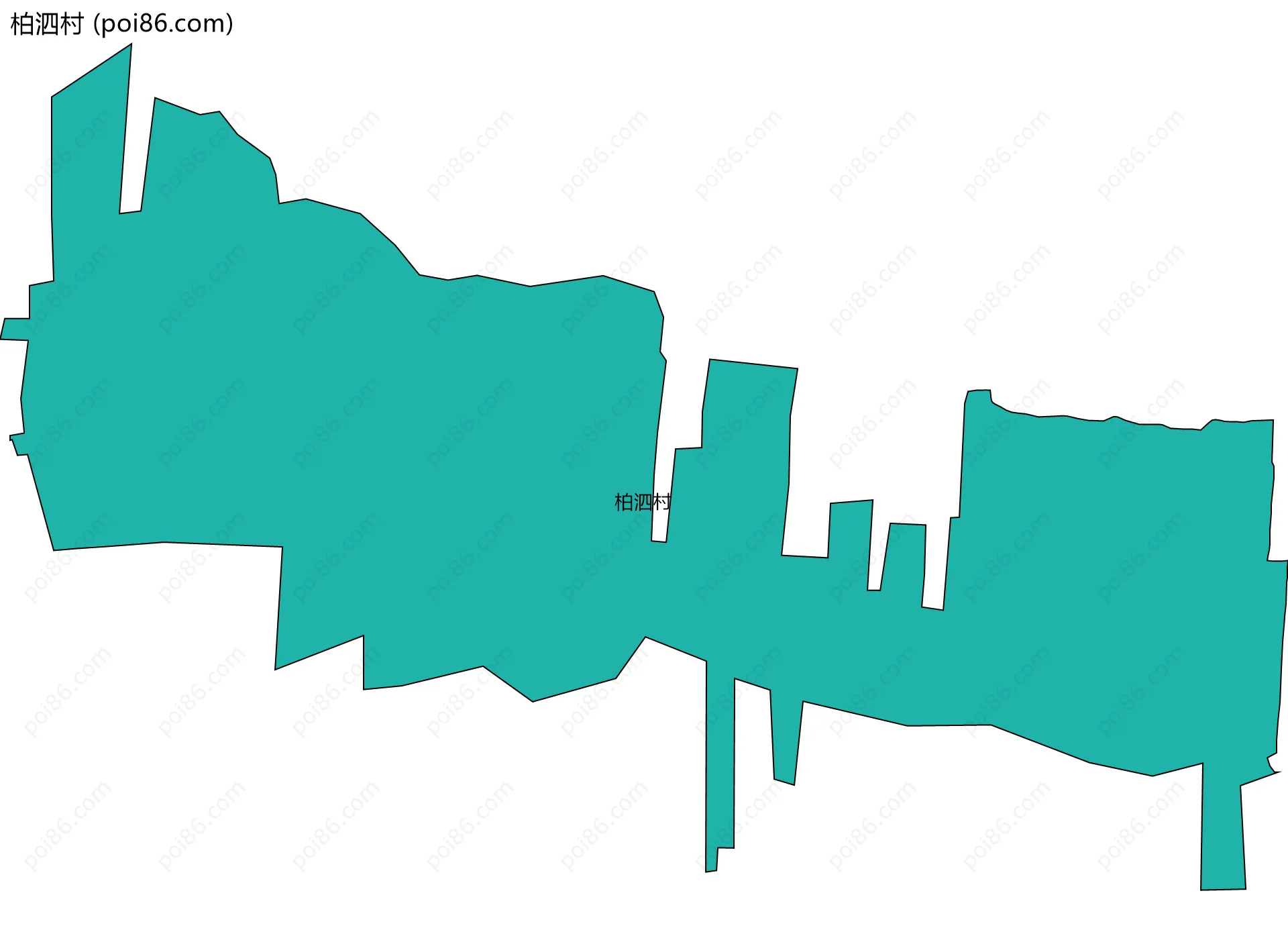 柏泗村边界地图