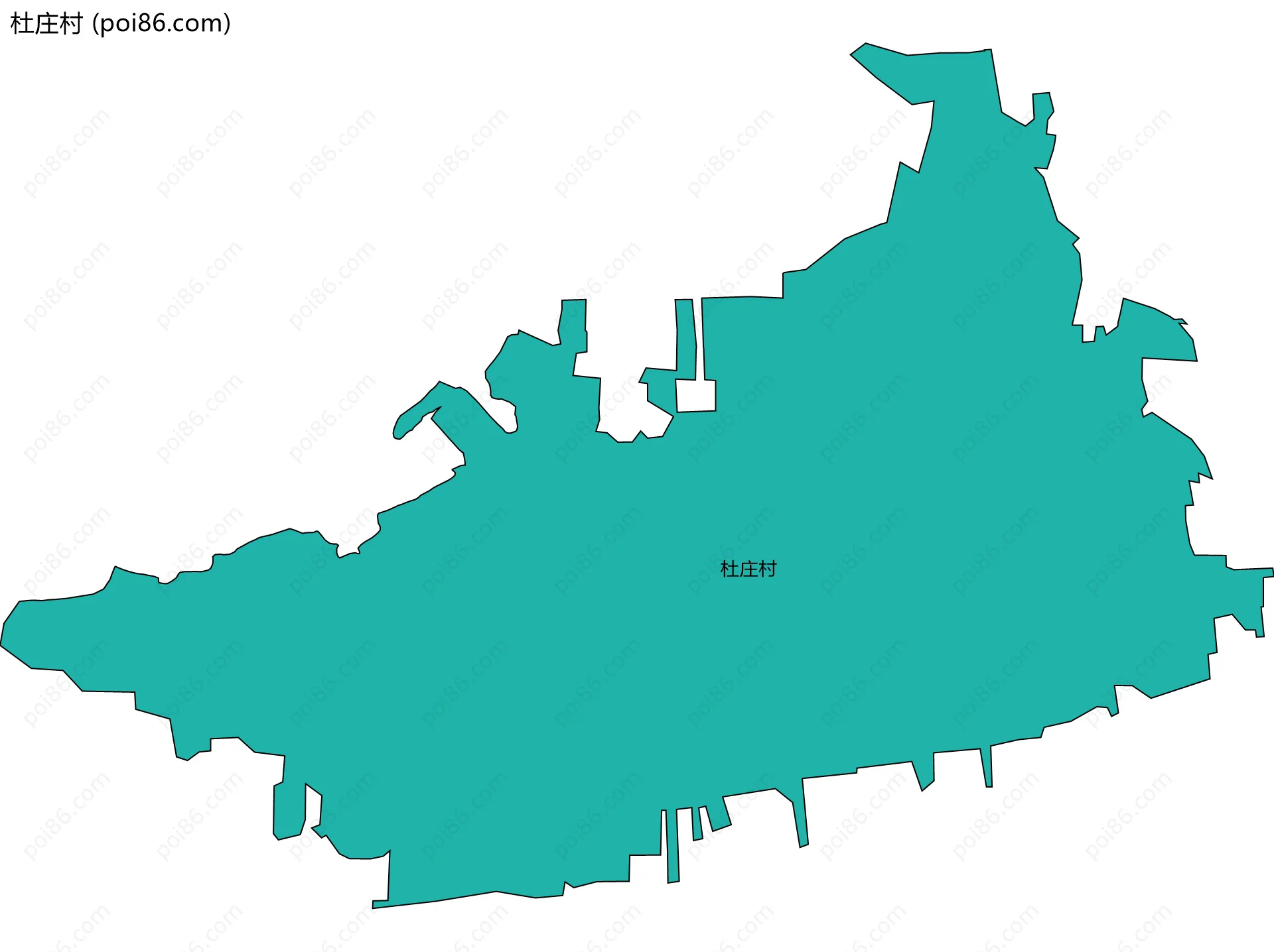 杜庄村边界地图