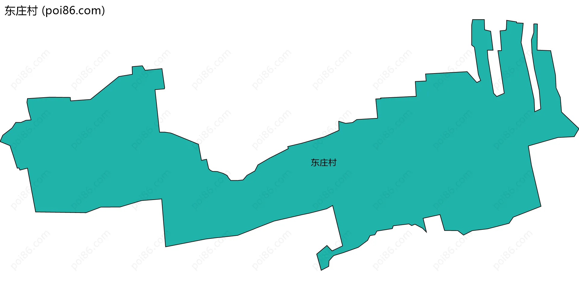东庄村边界地图