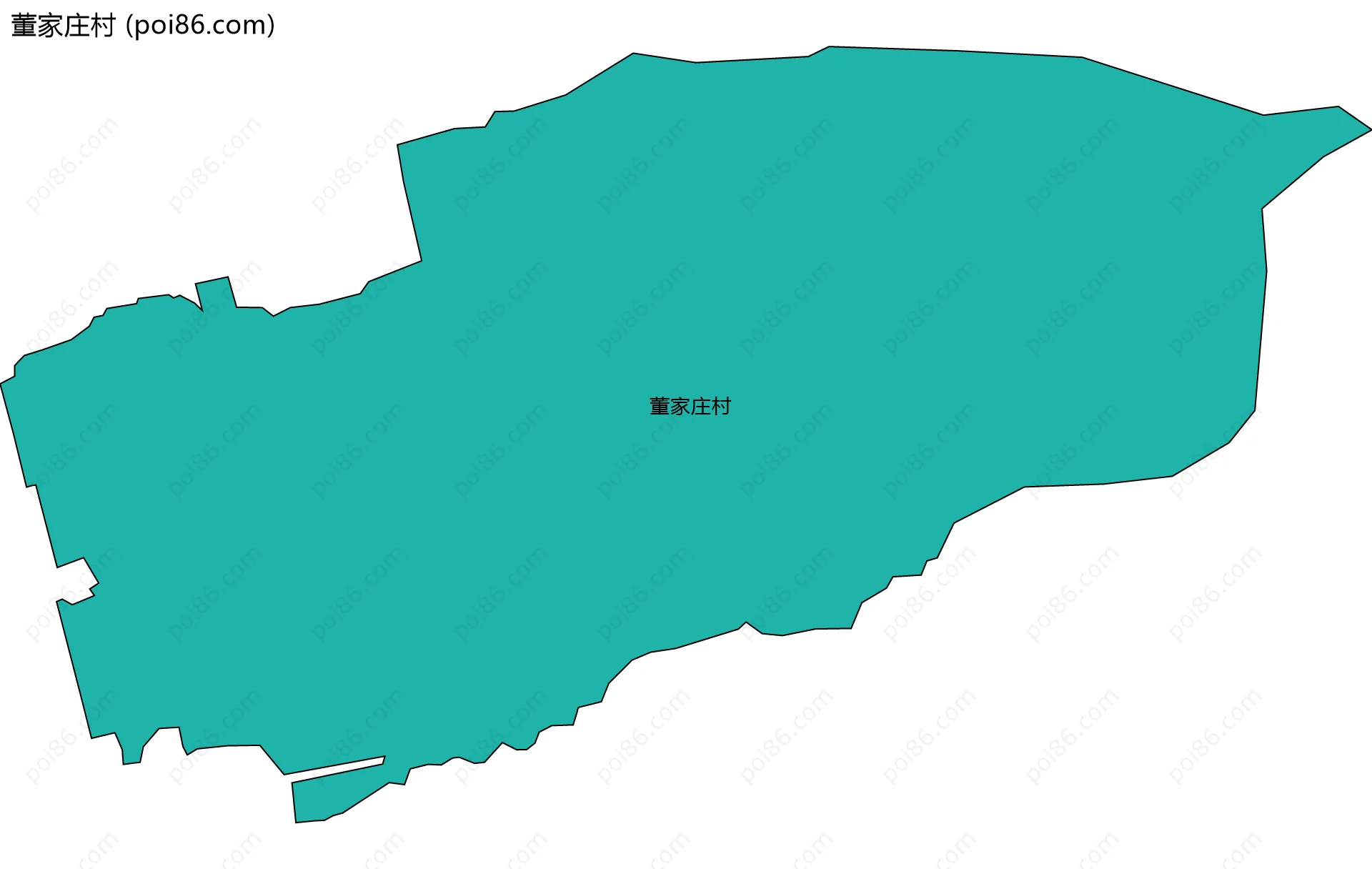 董家庄村边界地图