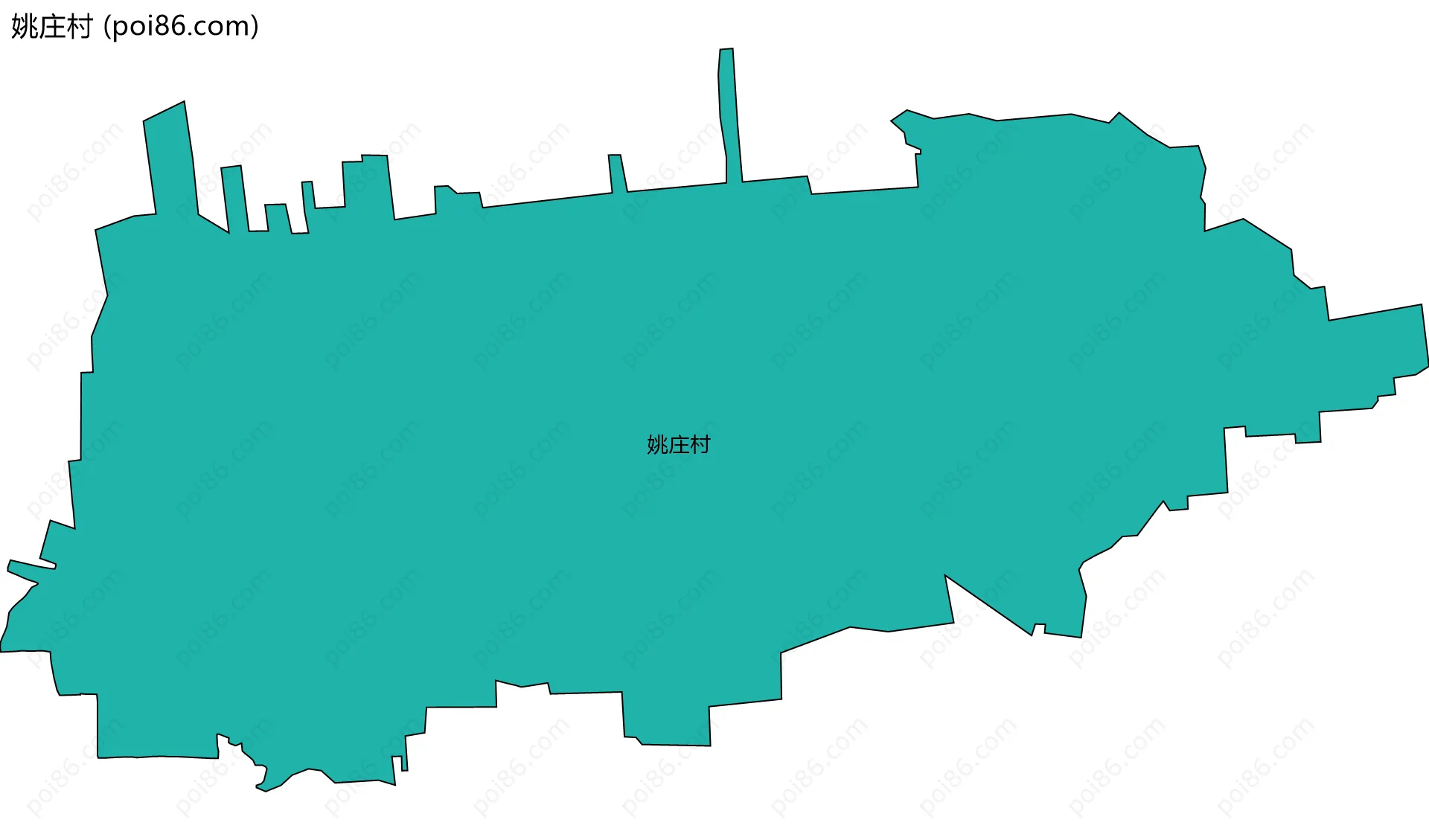姚庄村边界地图