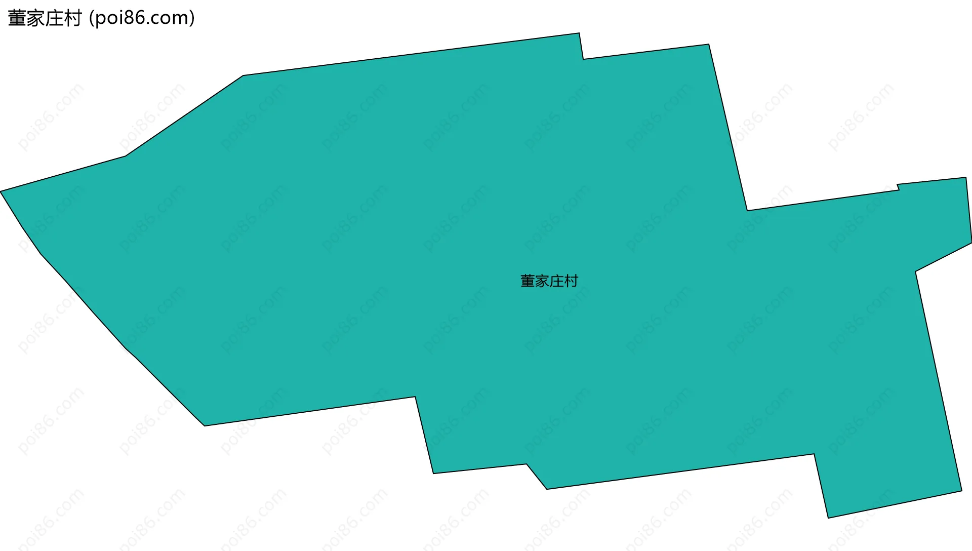 董家庄村边界地图