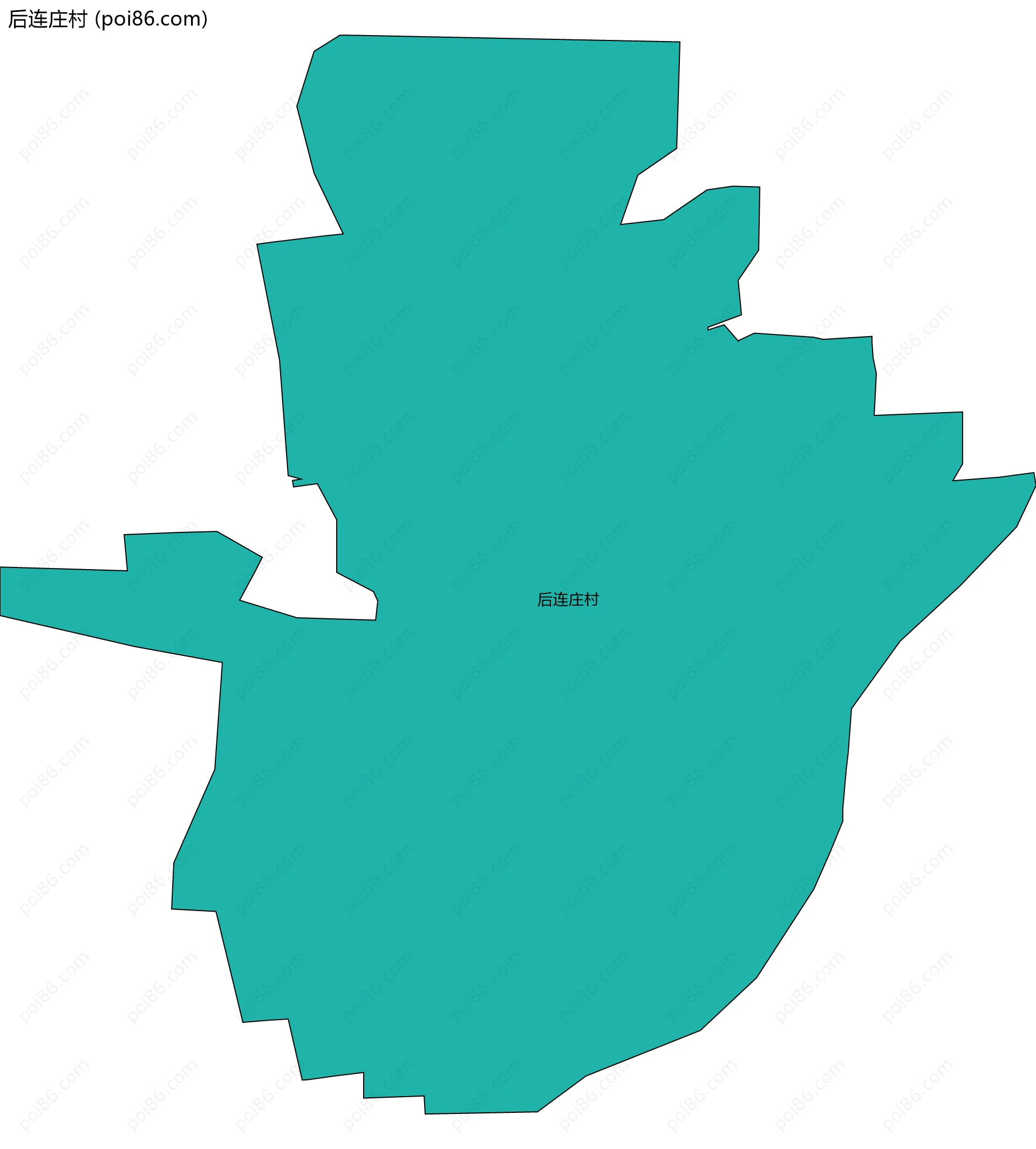 后连庄村边界地图