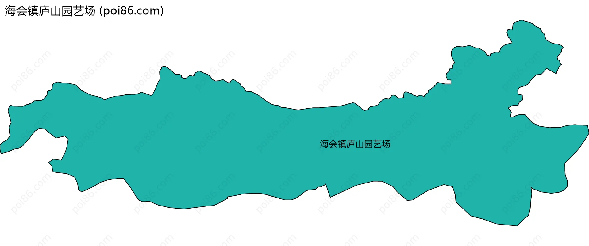 海会镇庐山园艺场边界地图