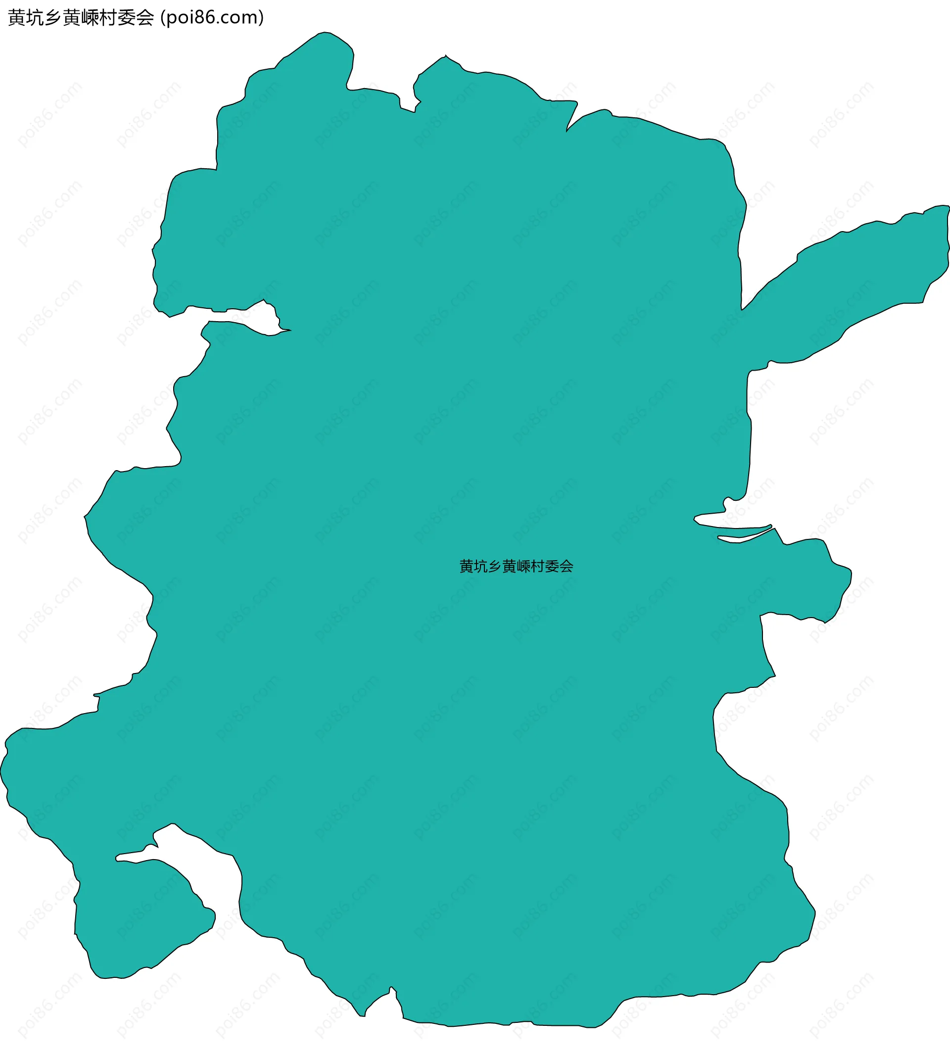 黄坑乡黄嵊村委会边界地图