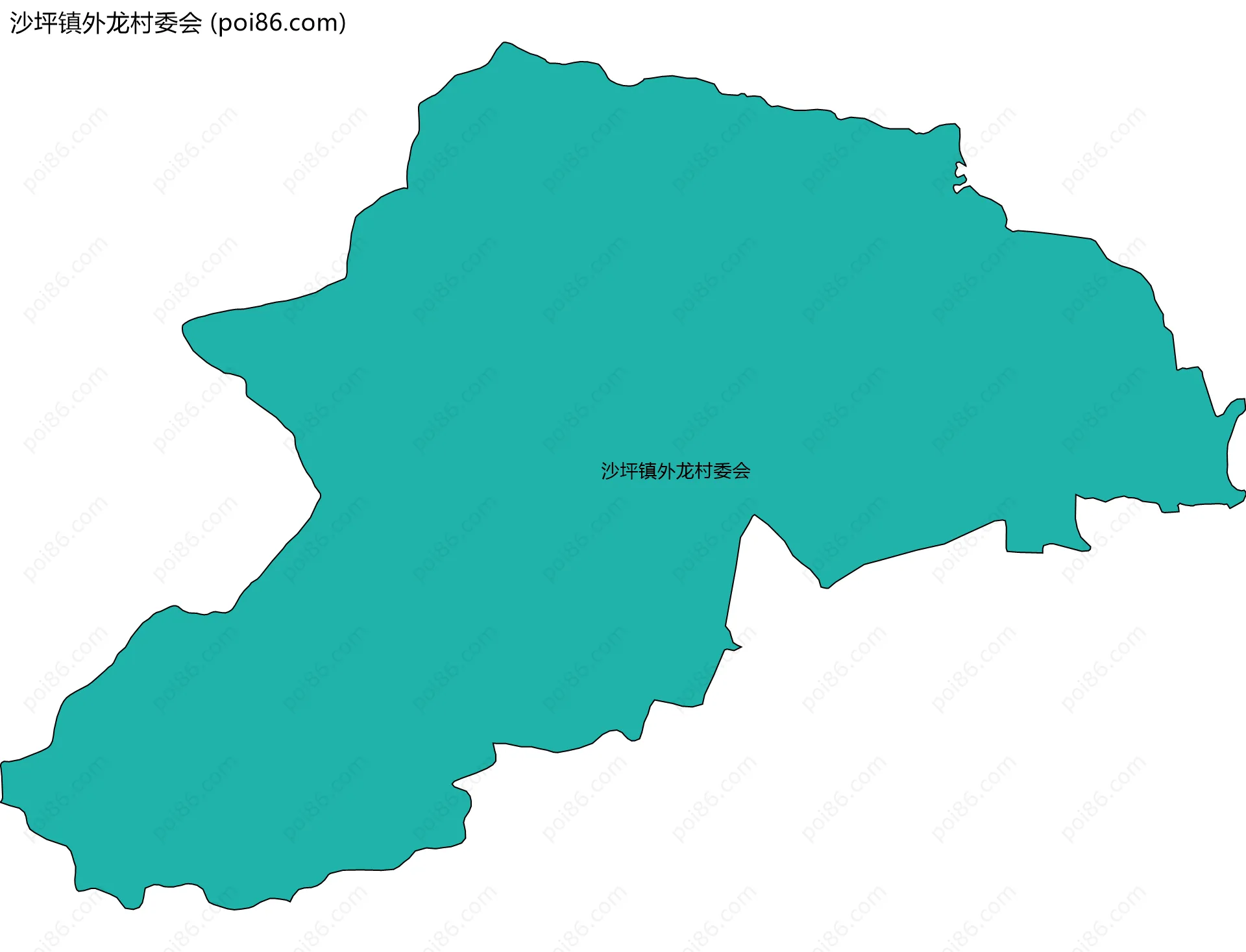 沙坪镇外龙村委会边界地图