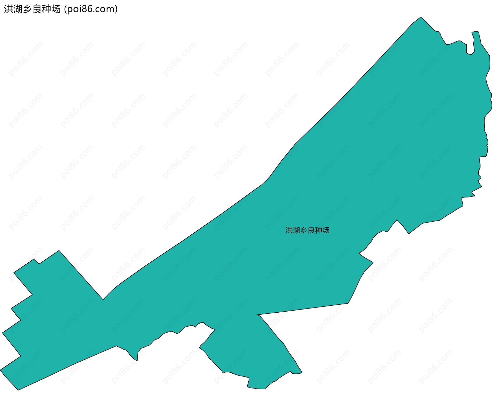 洪湖乡良种场边界地图