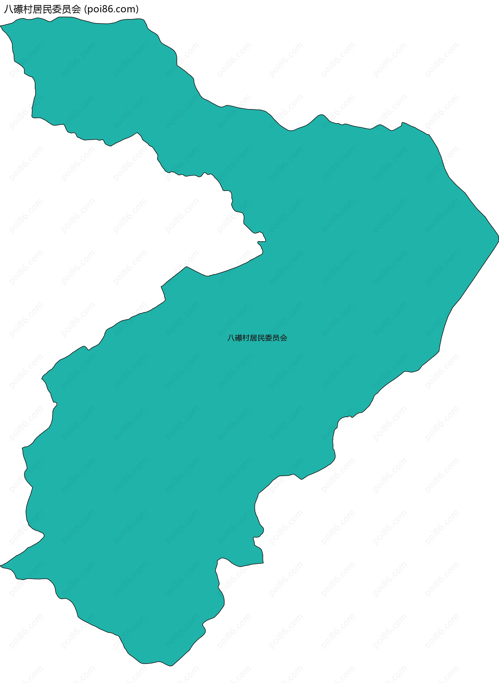 八礤村居民委员会边界地图