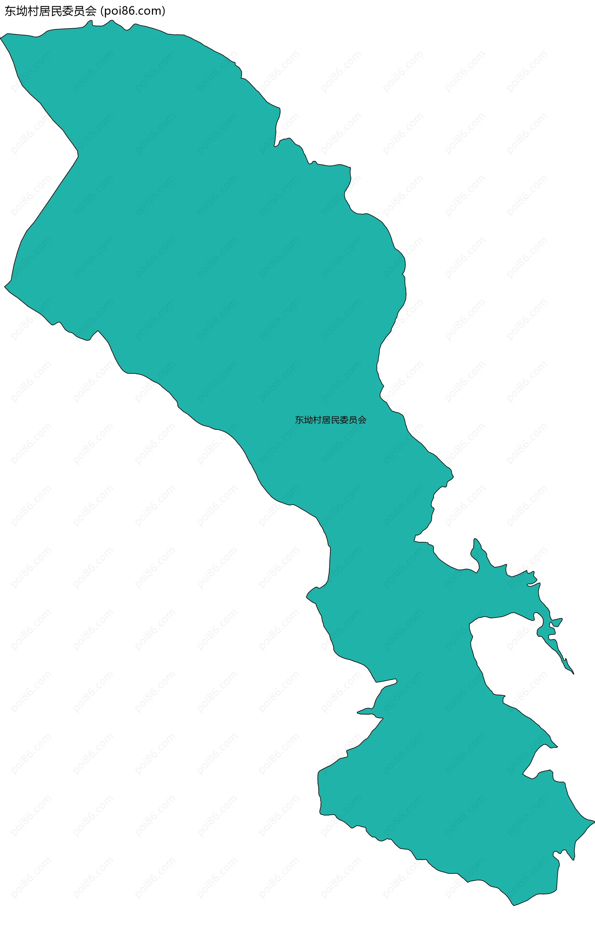 东坳村居民委员会边界地图