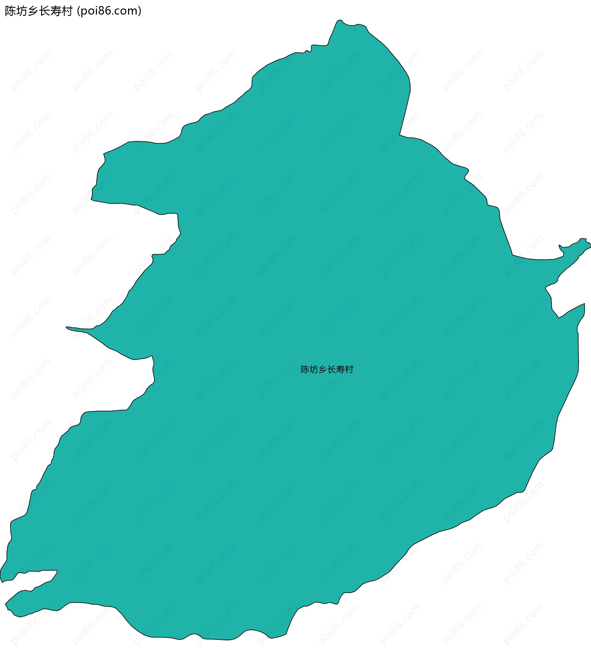 陈坊乡长寿村边界地图